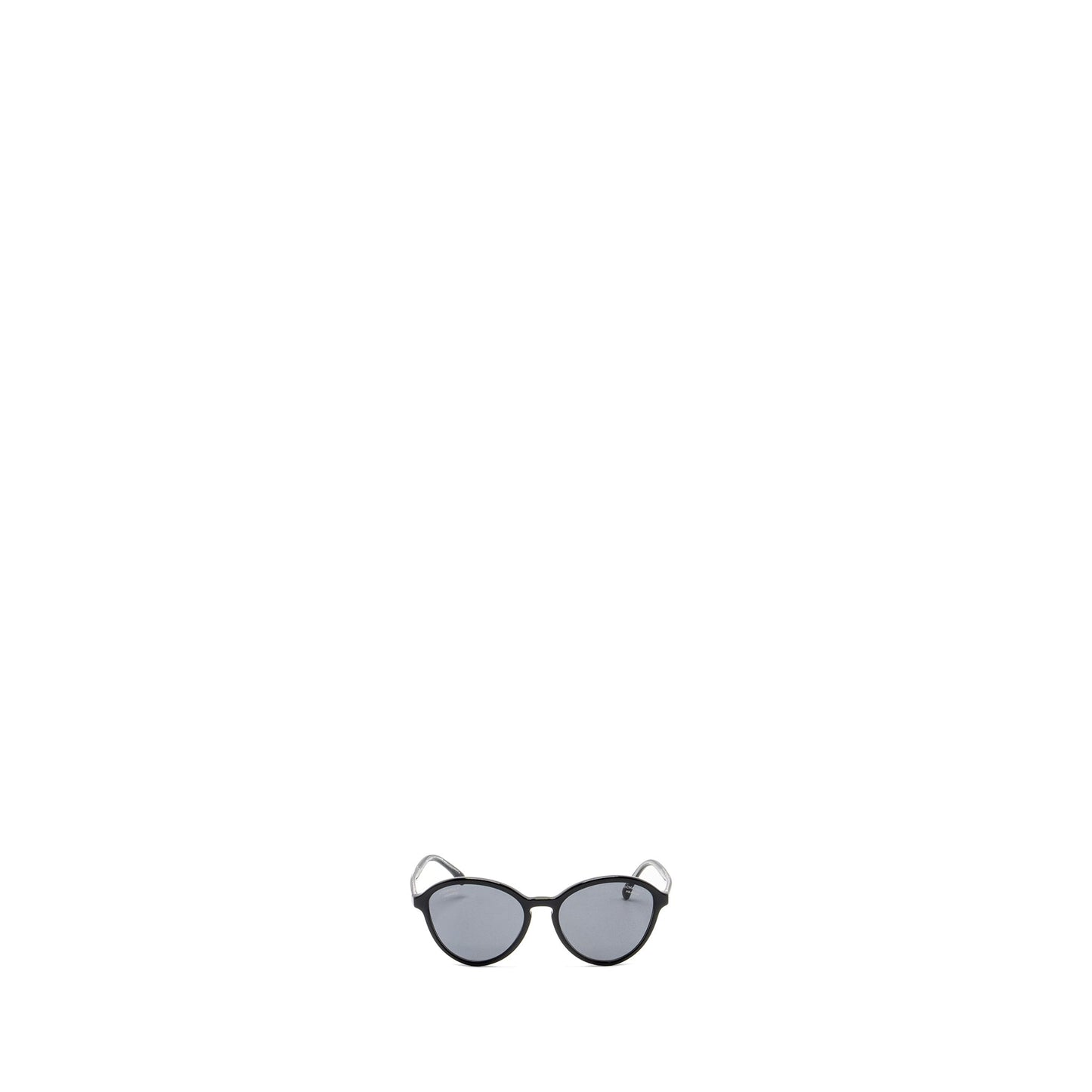 Chanel Sunglasses Black ilver Chain Decoration