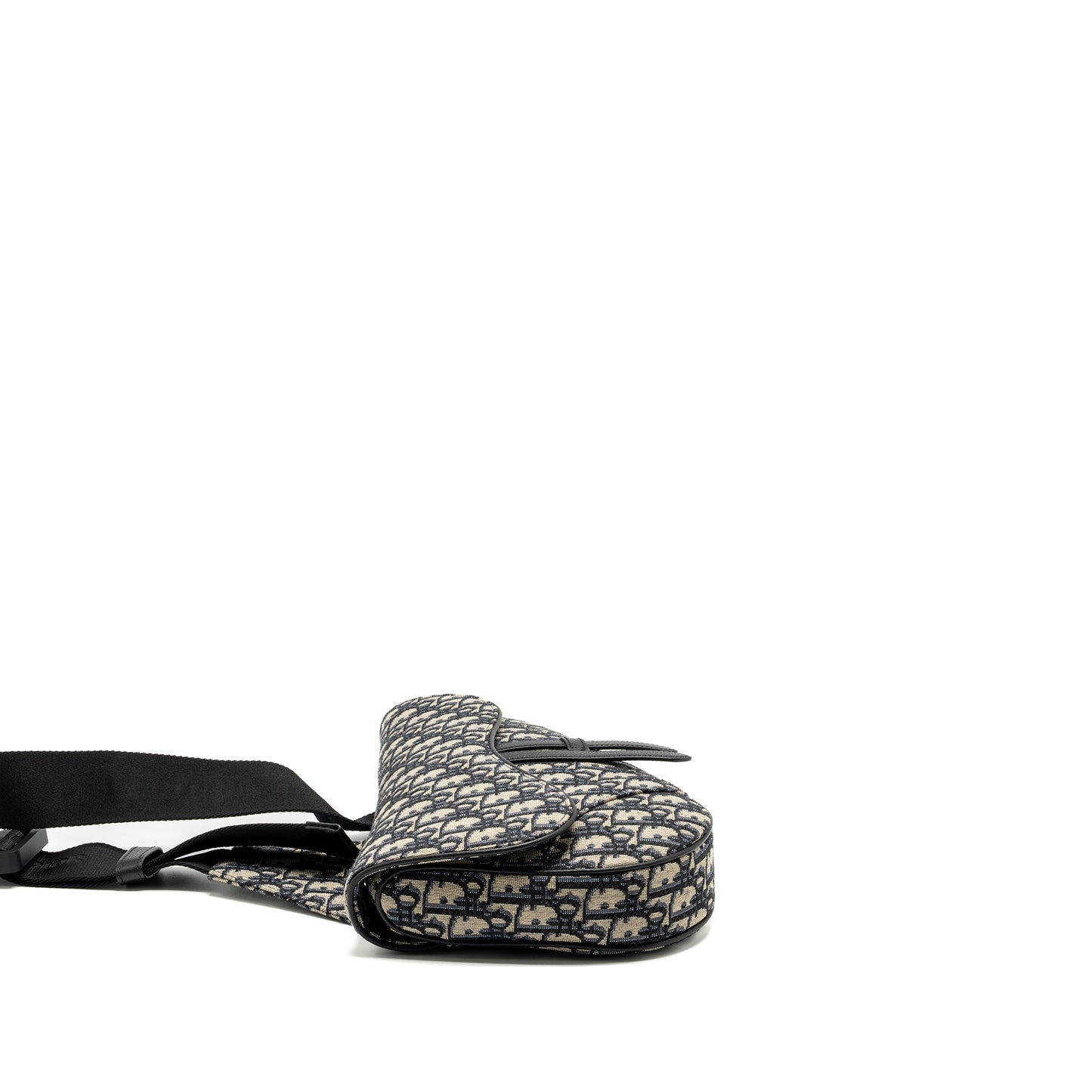 Dior Homme Saddle Purse Oblique Jacquard Beige/Black