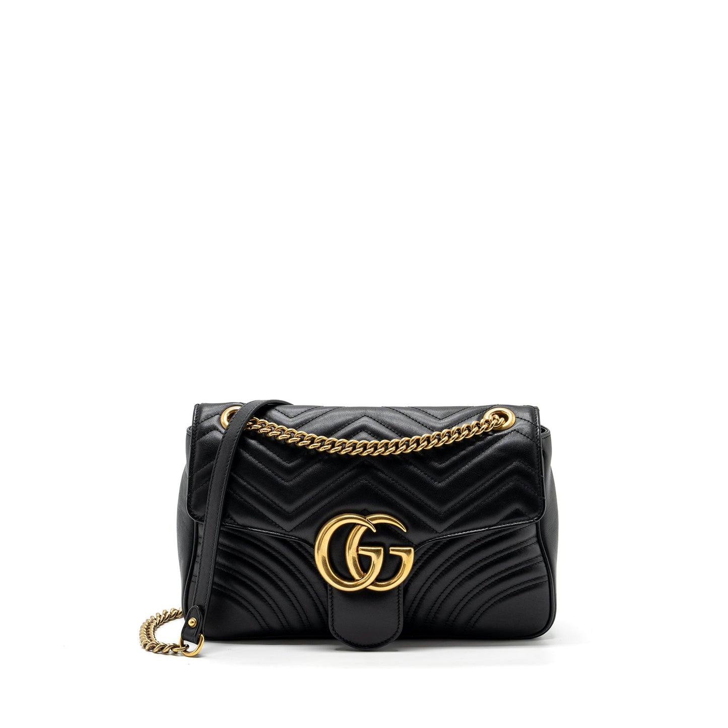 Gucci medium gg Marmont Purse calfskin black