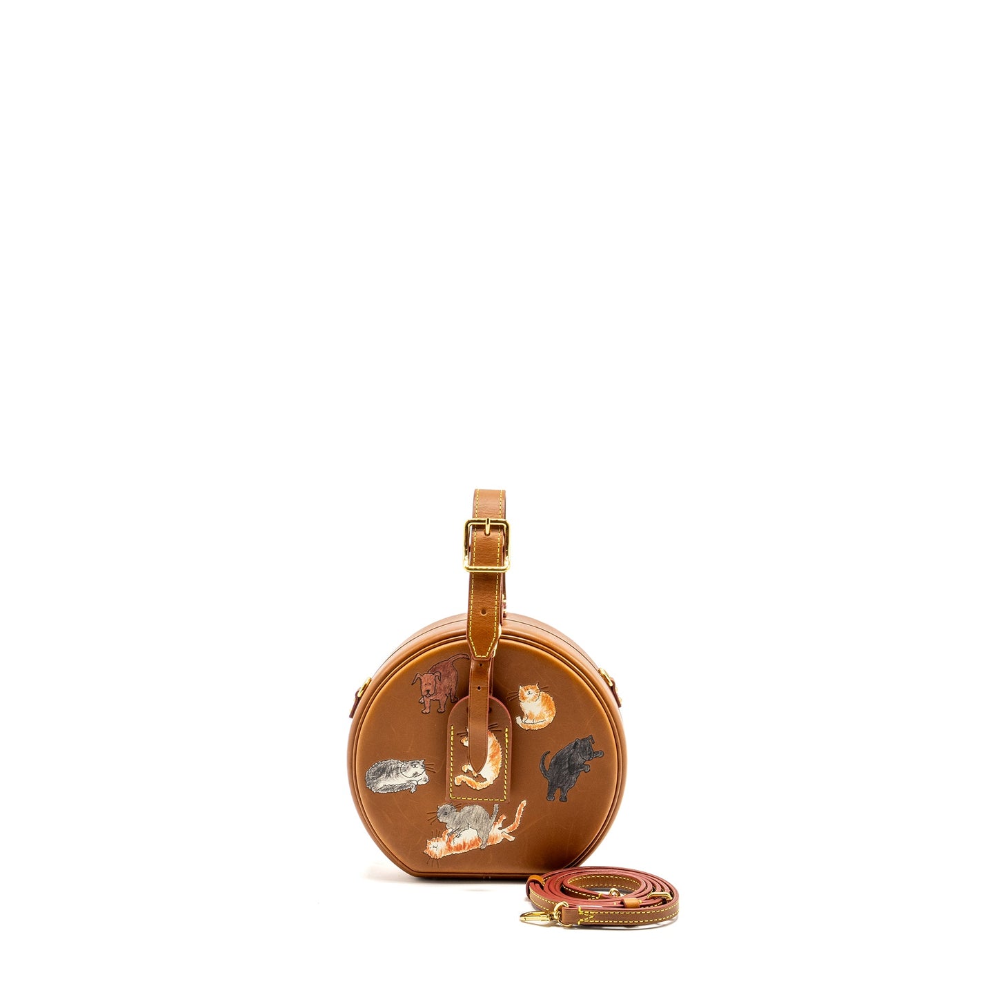 LOUIS VUITTON Boite Chapeau Purse Limited Edition Grace Coddington Catogram Petit Calfskin Brown