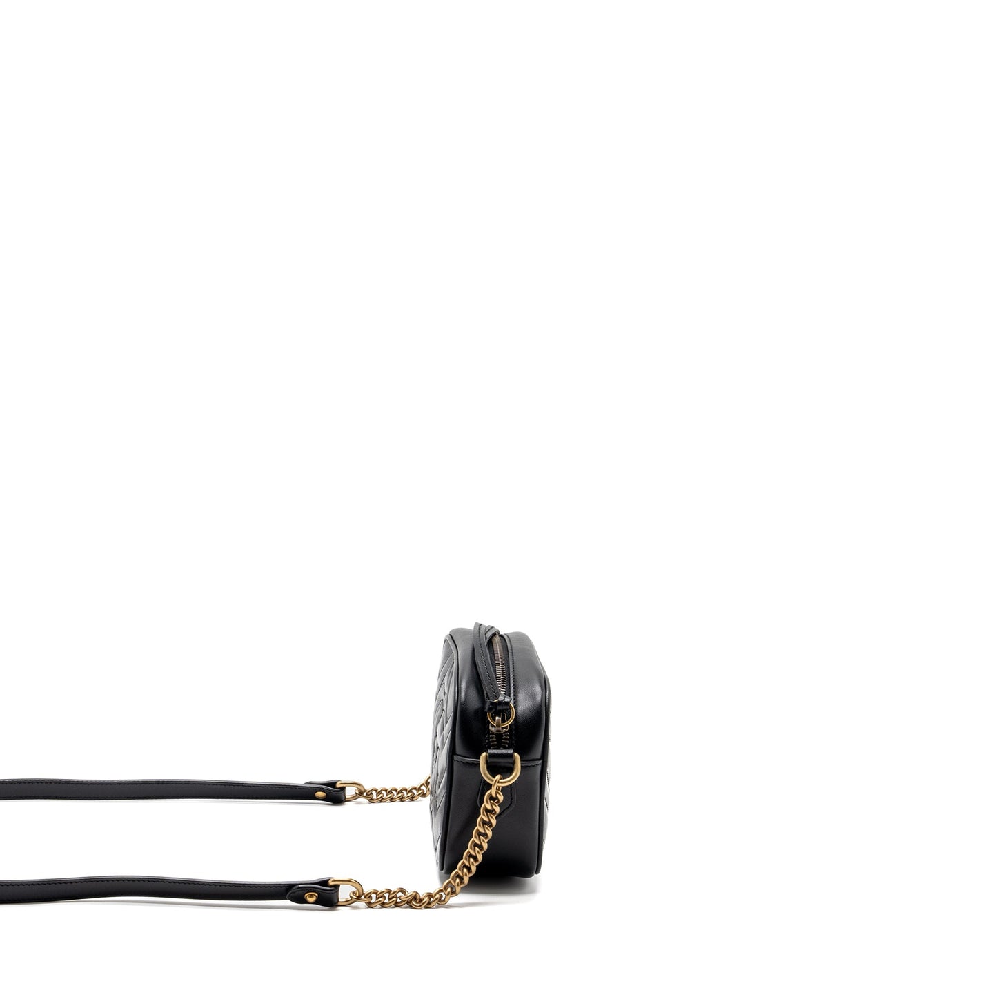Gucci Marmont Matelasse Mini Purse Calfskin Black