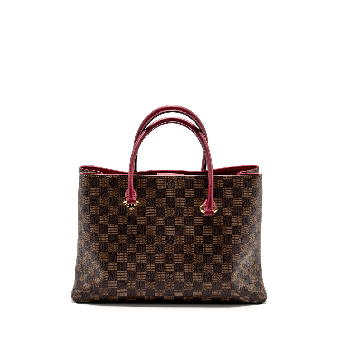 Louis Vuitton Top Handle Crossbody Purse Damier Ebene