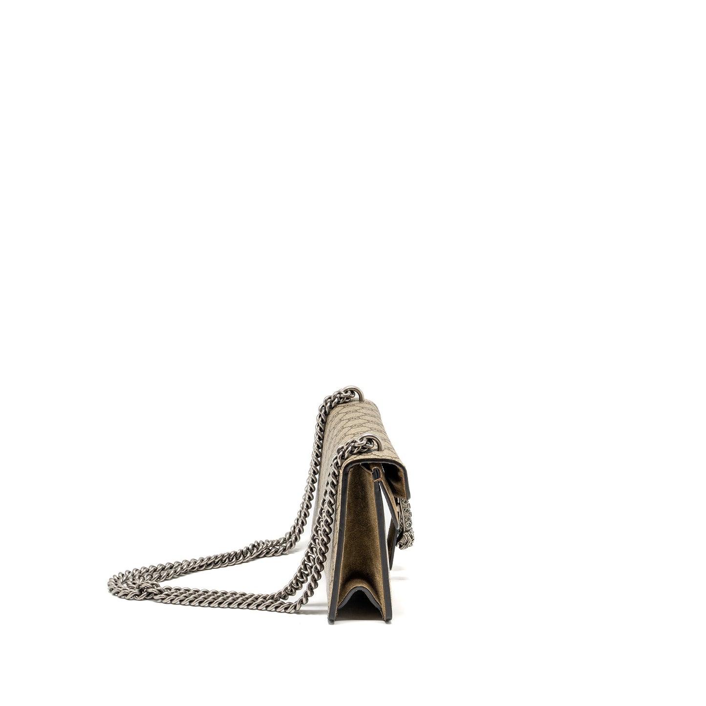 Gucci Dionysus Mini Purse Supreme Canvas/Suede Beige