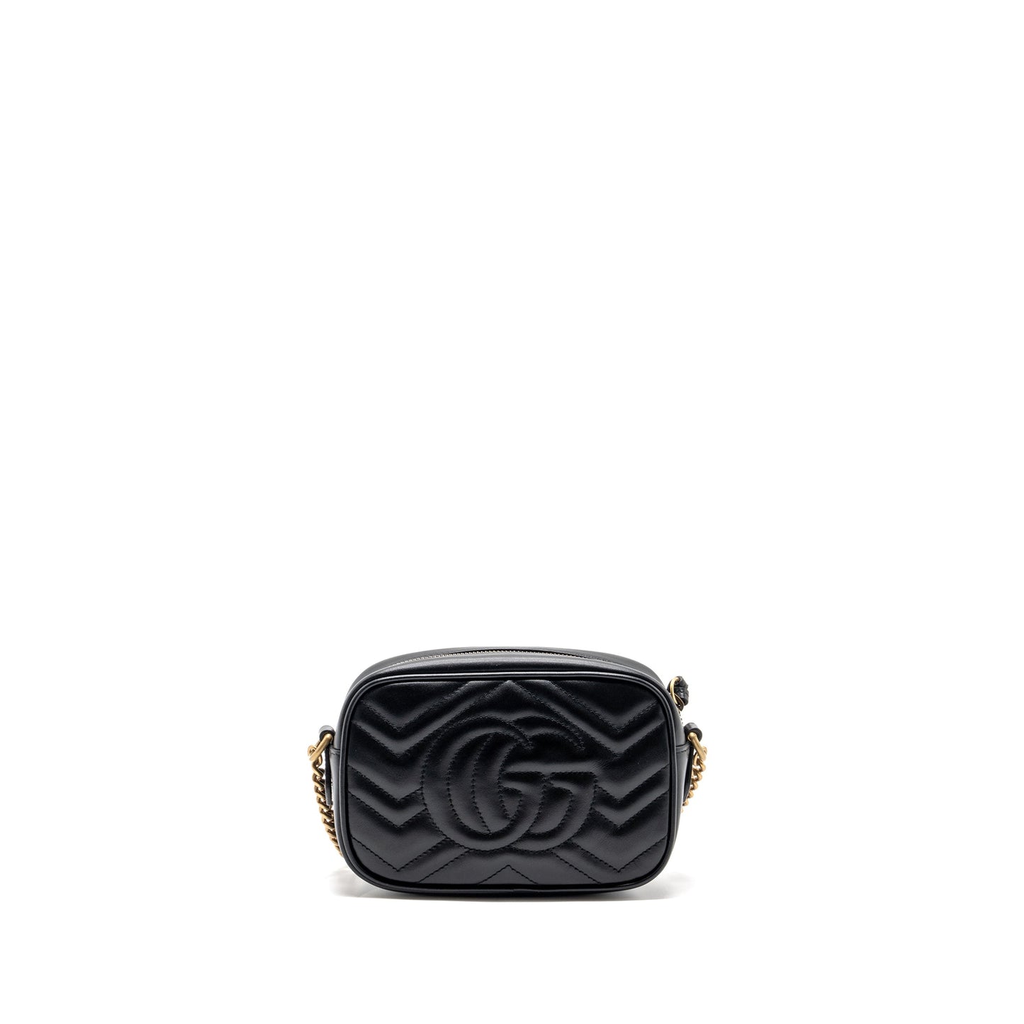 Gucci Marmont Matelasse Mini Purse Calfskin Black
