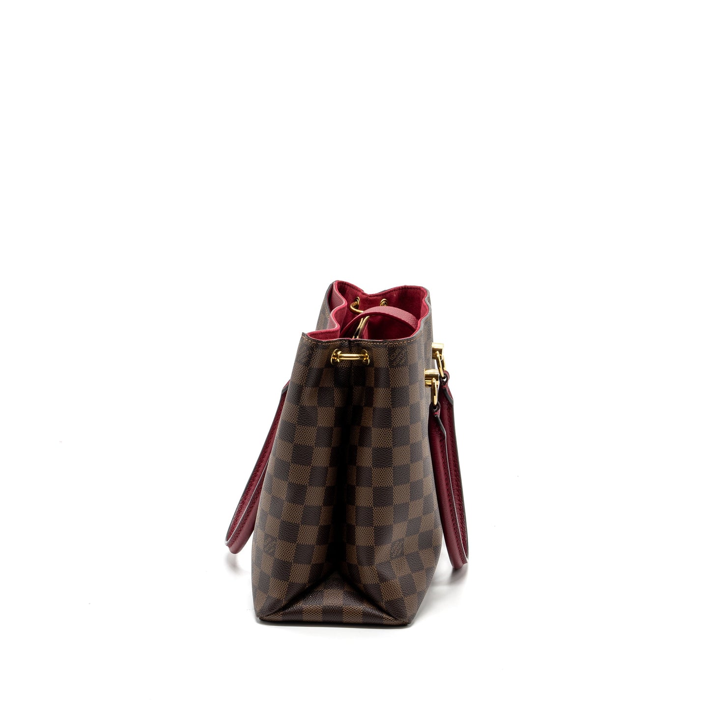 Louis Vuitton Top Handle Crossbody Purse Damier Ebene