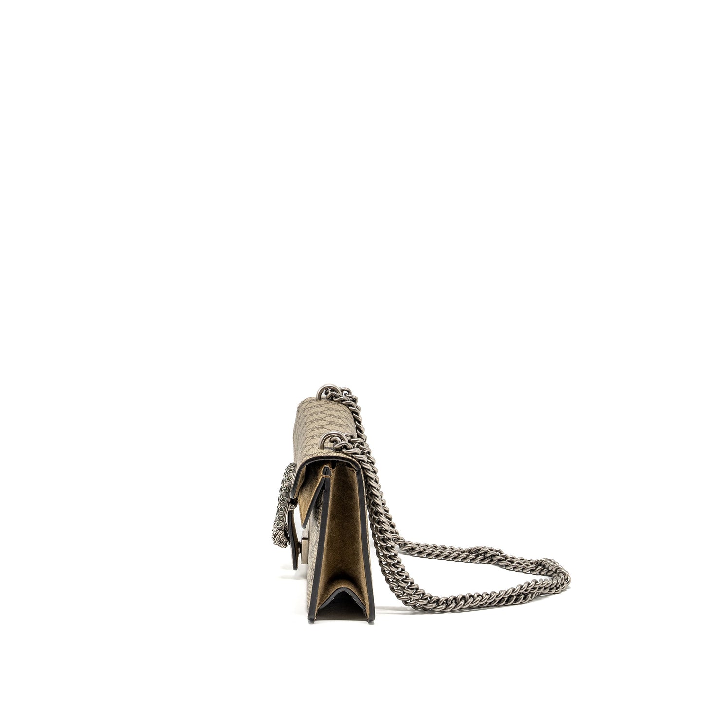 Gucci Dionysus Mini Purse Supreme Canvas/Suede Beige