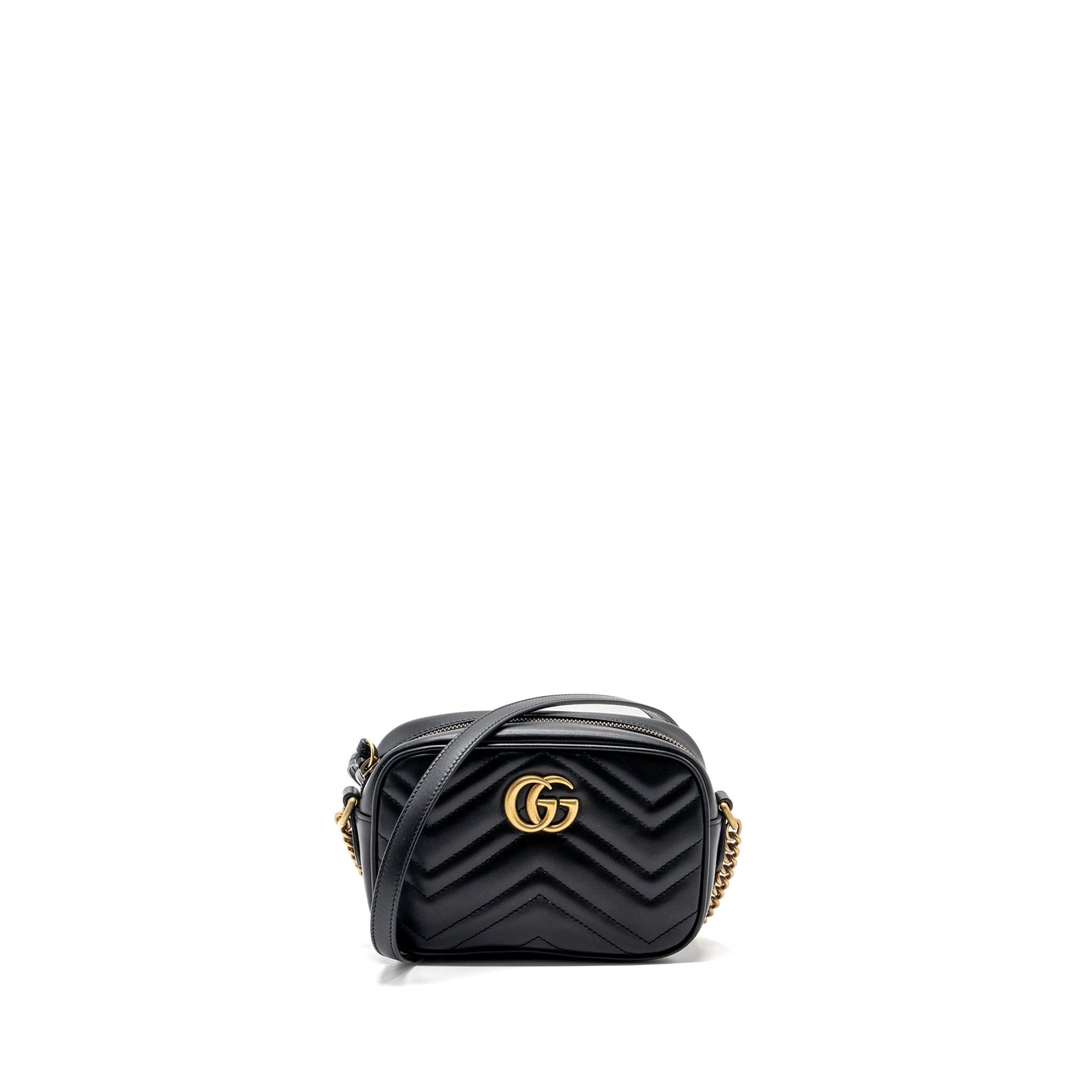 Gucci Marmont Matelasse Mini Purse Calfskin Black