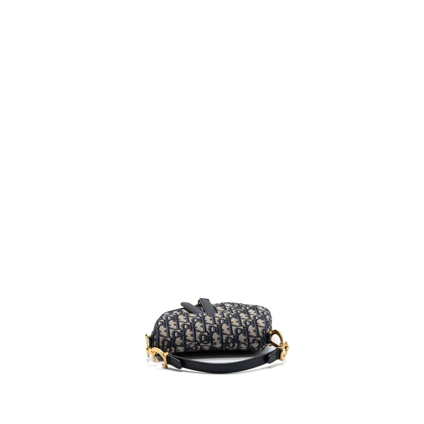 Dior Mini Saddle Purse Blue Oblique Jacquard