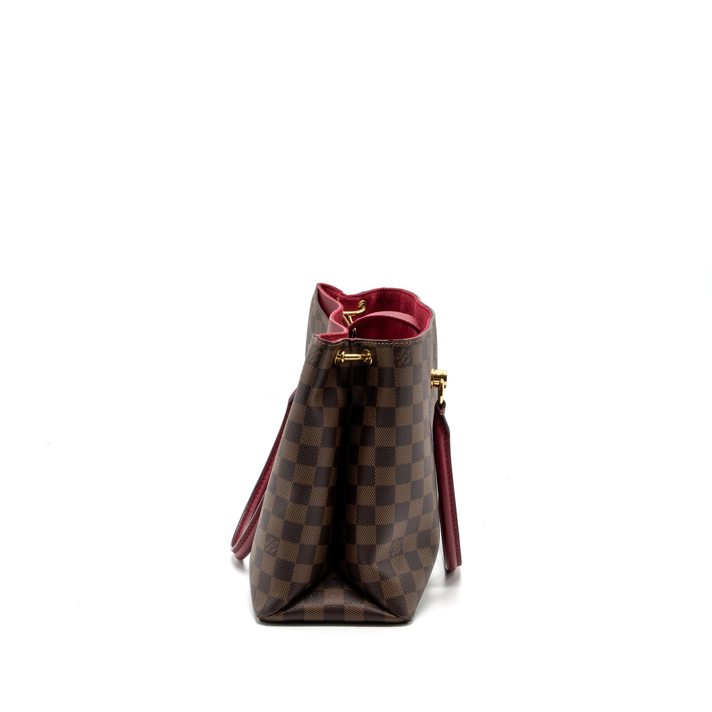 Louis Vuitton Top Handle Crossbody Purse Damier Ebene