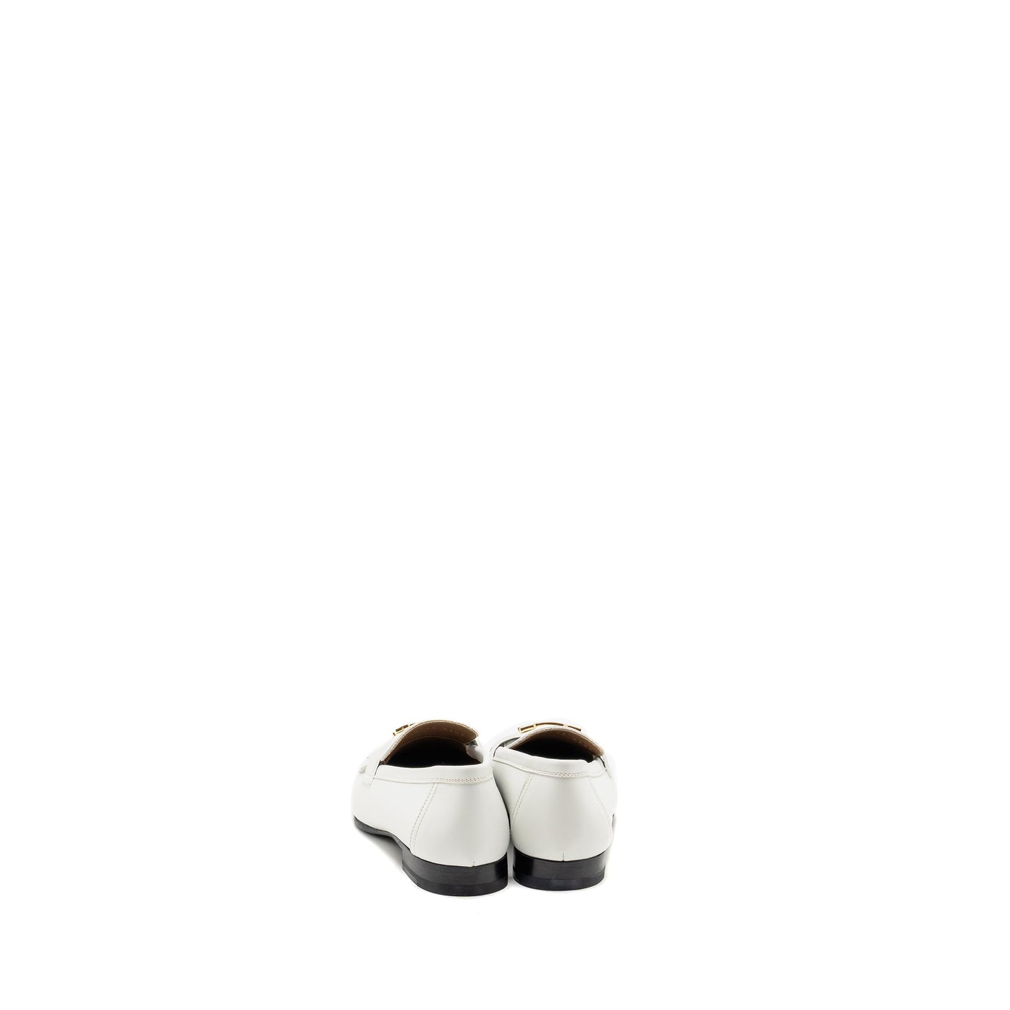 Hermes Size 37 Mocassin Royal Loafer Calfskin White GHW