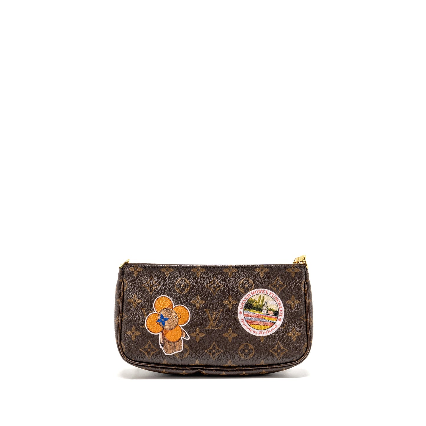Louis Vuitton My Lv World Tour Multi Pochette Accessories Khaki Strap Monogram Canvas
