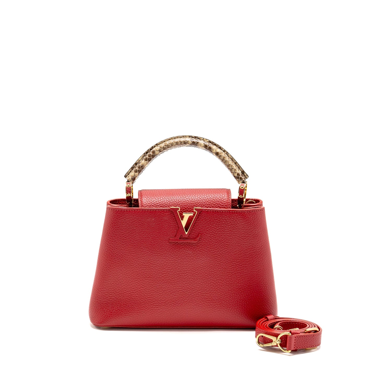 Louis Vuitton Capucine with Python Handle Taurillon