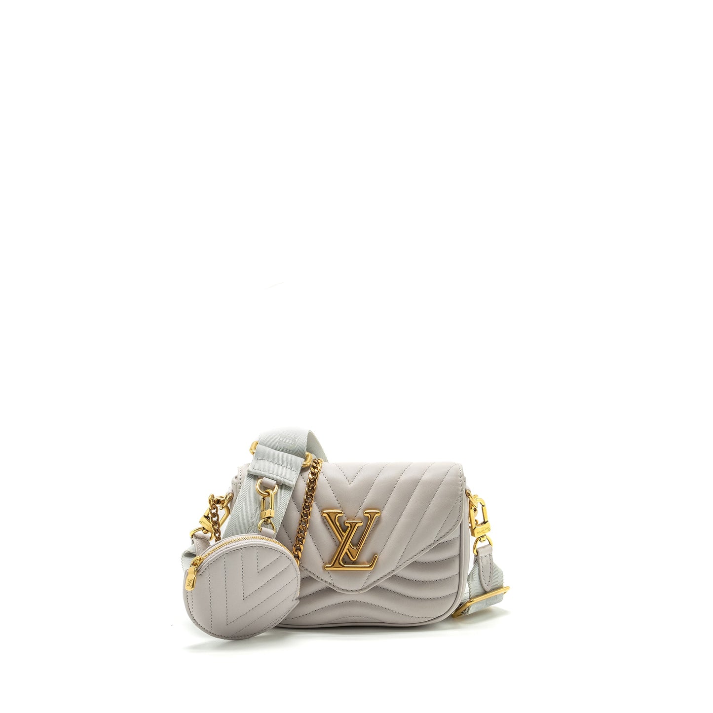 Louis Vuitton New Wave Multi Pochette Calfskin Brume