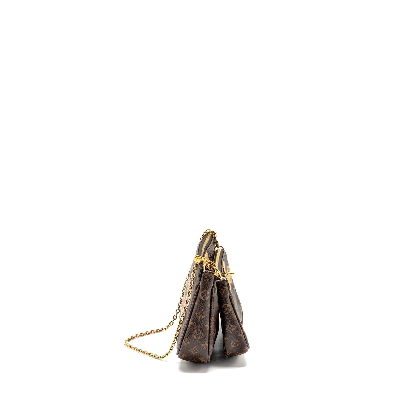 Louis Vuitton My Lv World Tour Multi Pochette Accessories Khaki Strap Monogram Canvas