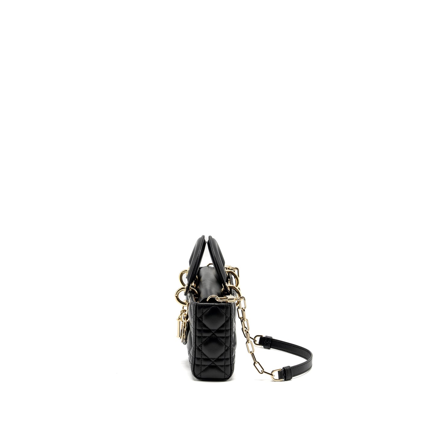 Dior lady D-Joy Small Purse Lambskin Black