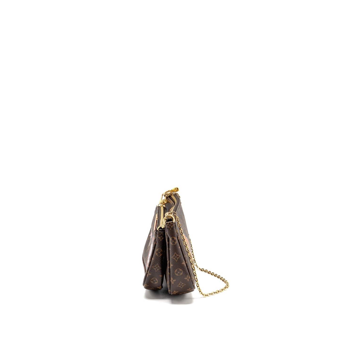 Louis Vuitton My Lv World Tour Multi Pochette Accessories Khaki Strap Monogram Canvas