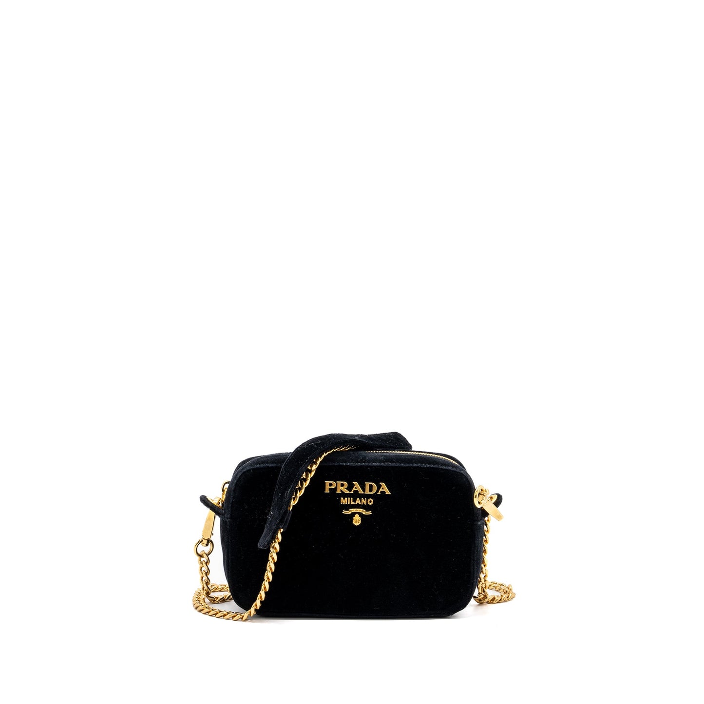 Prada camera Purse velvet black