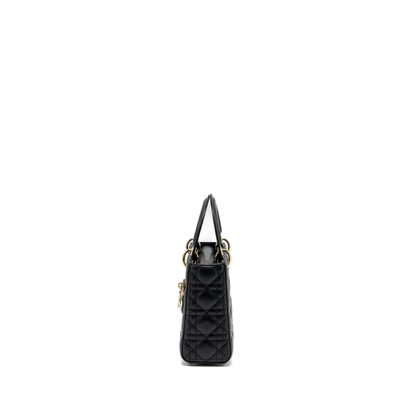 Dior Small Lady Dior Purse Lambskin Black