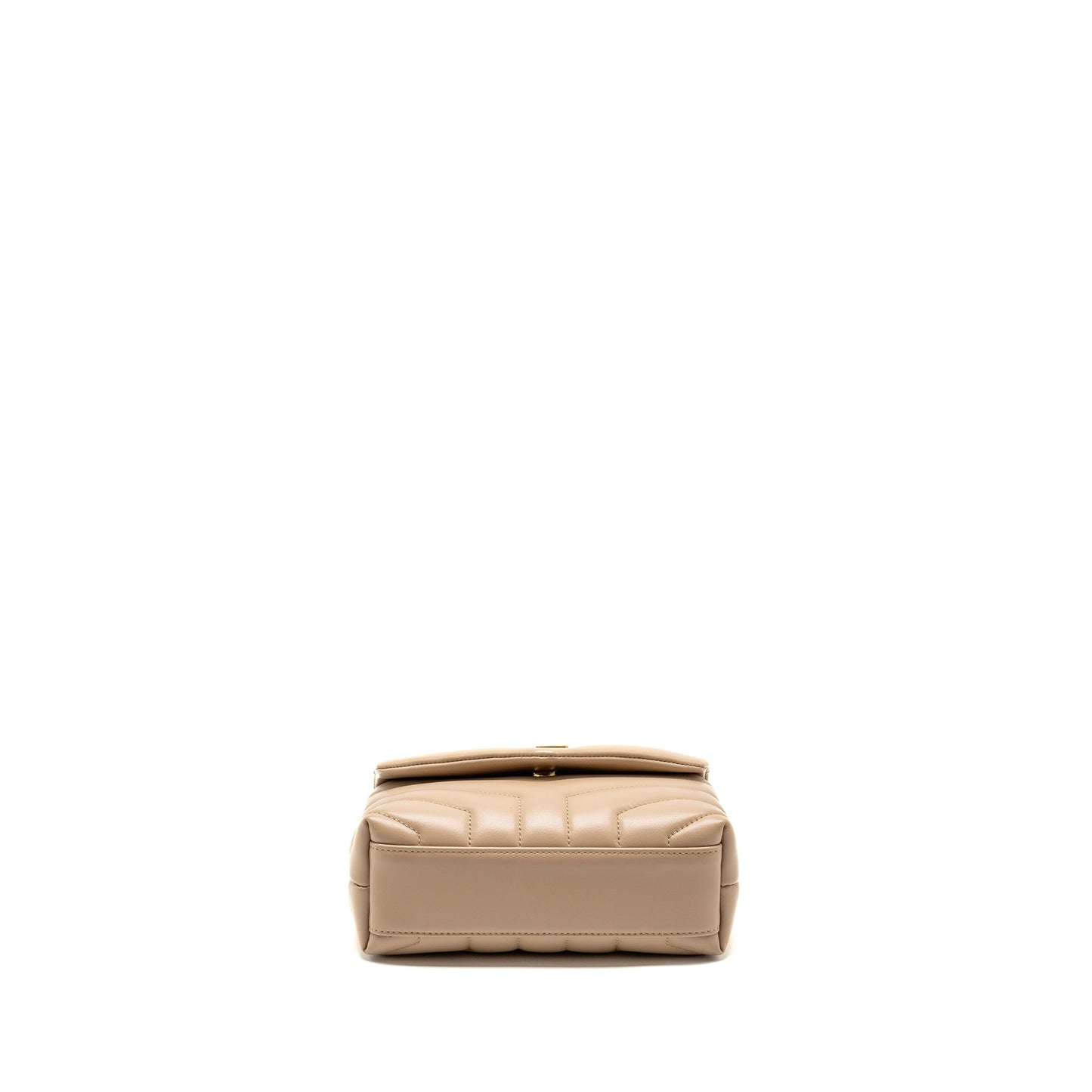 Saint Laurent/ Mini Toy Loulou Strap Purse Calfskin Dark Beige