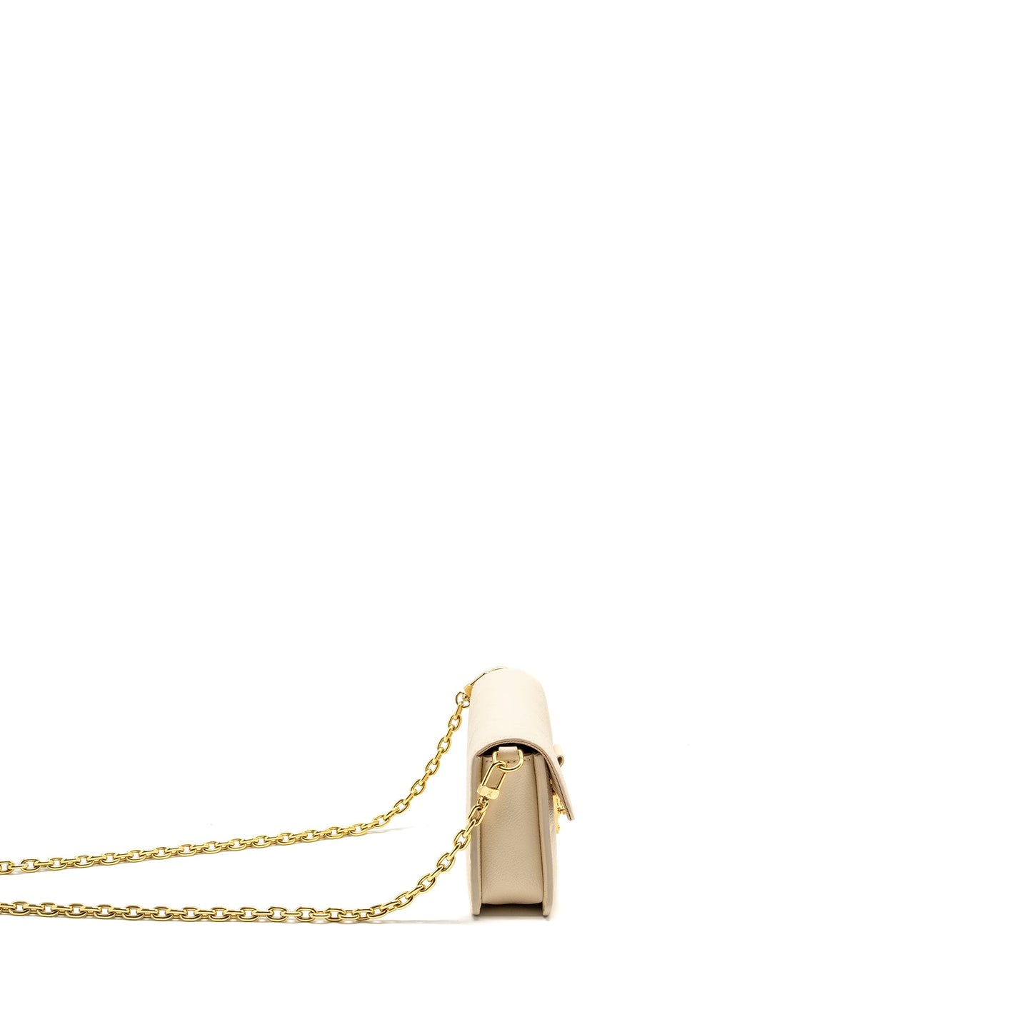Louis Vuitton Wallet On Chain MÃ©tis Monogram Empreinte Cream