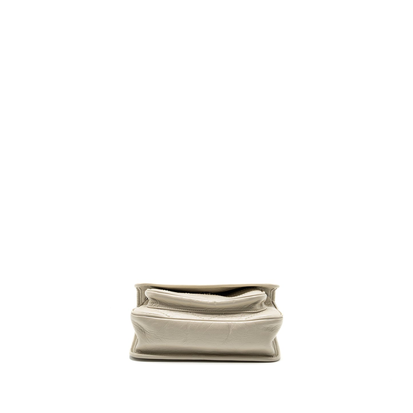 Saint Laurent/ Niki Baby Flap Purse Calfskin white