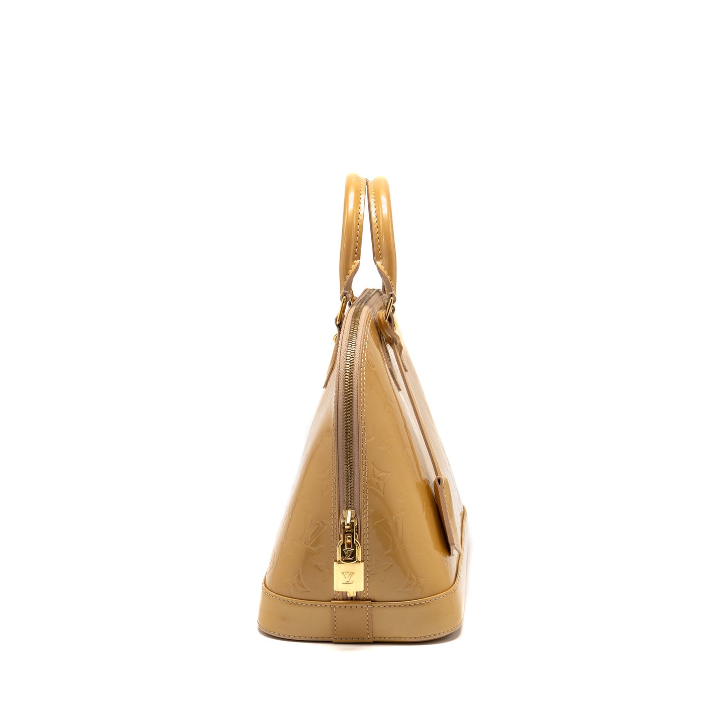 Louis Vuitton Alma Monogram Vernis Leather Rose Florentin