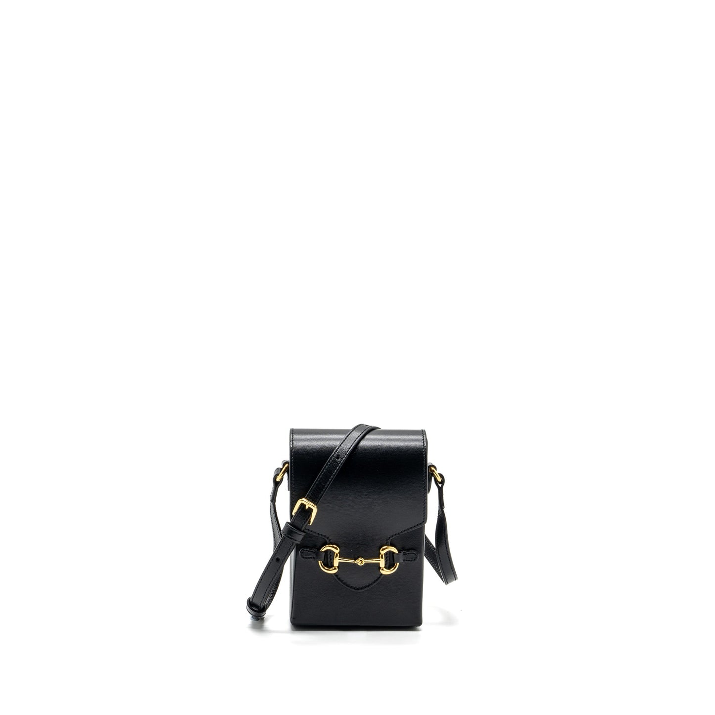 Gucci 1955 Horsebit 1955 Crossbody Purse Calfskin Black