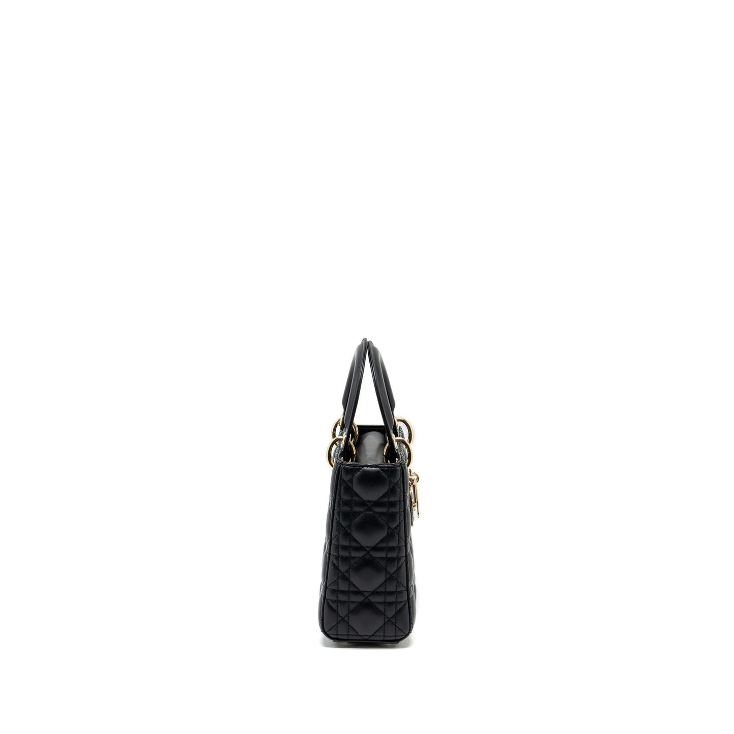 Dior Small Lady Dior Purse Lambskin Black