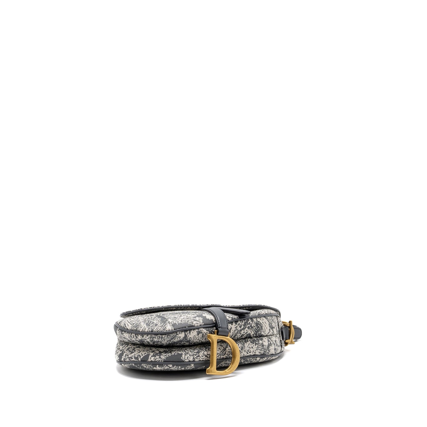 Dior saddle Purse toile de jouy canvas / leather grey