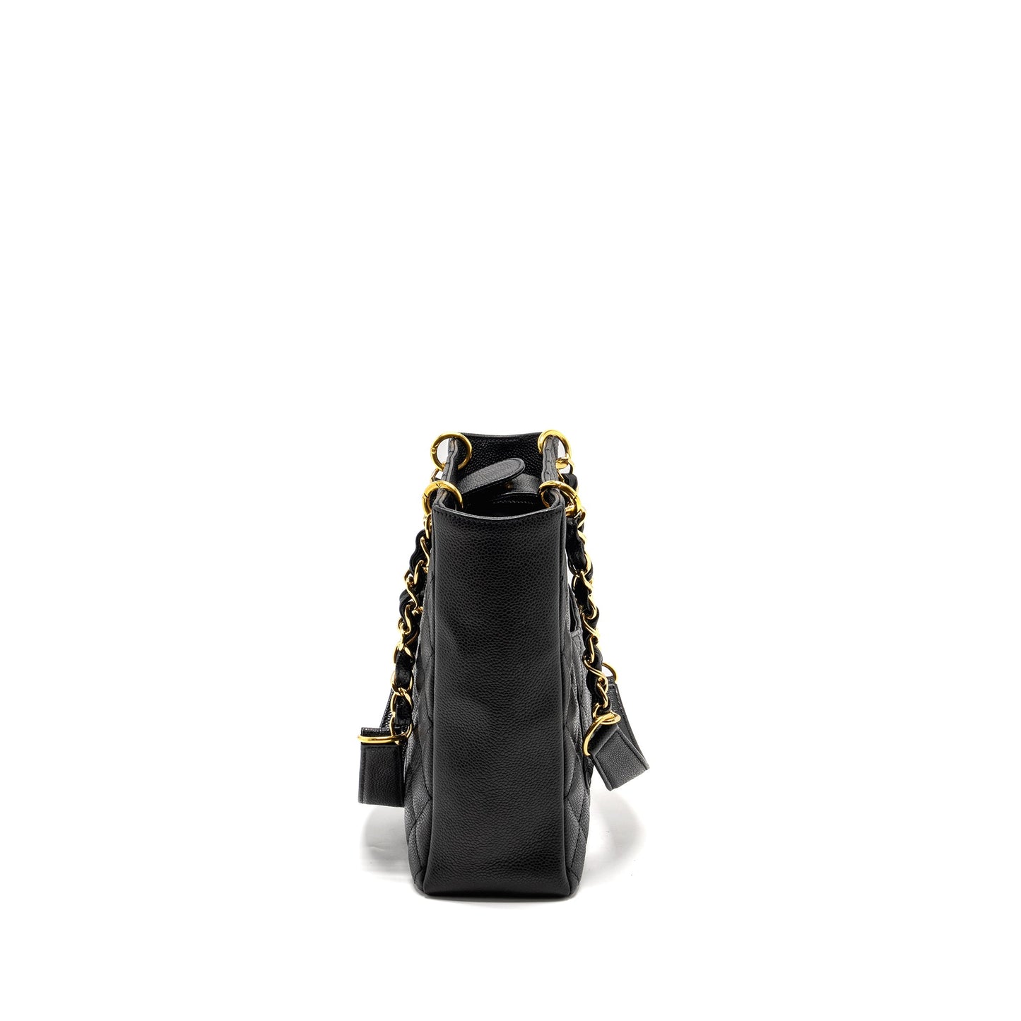 Chanel Petit Shopping Tote Bag Caviar BLACK GHW