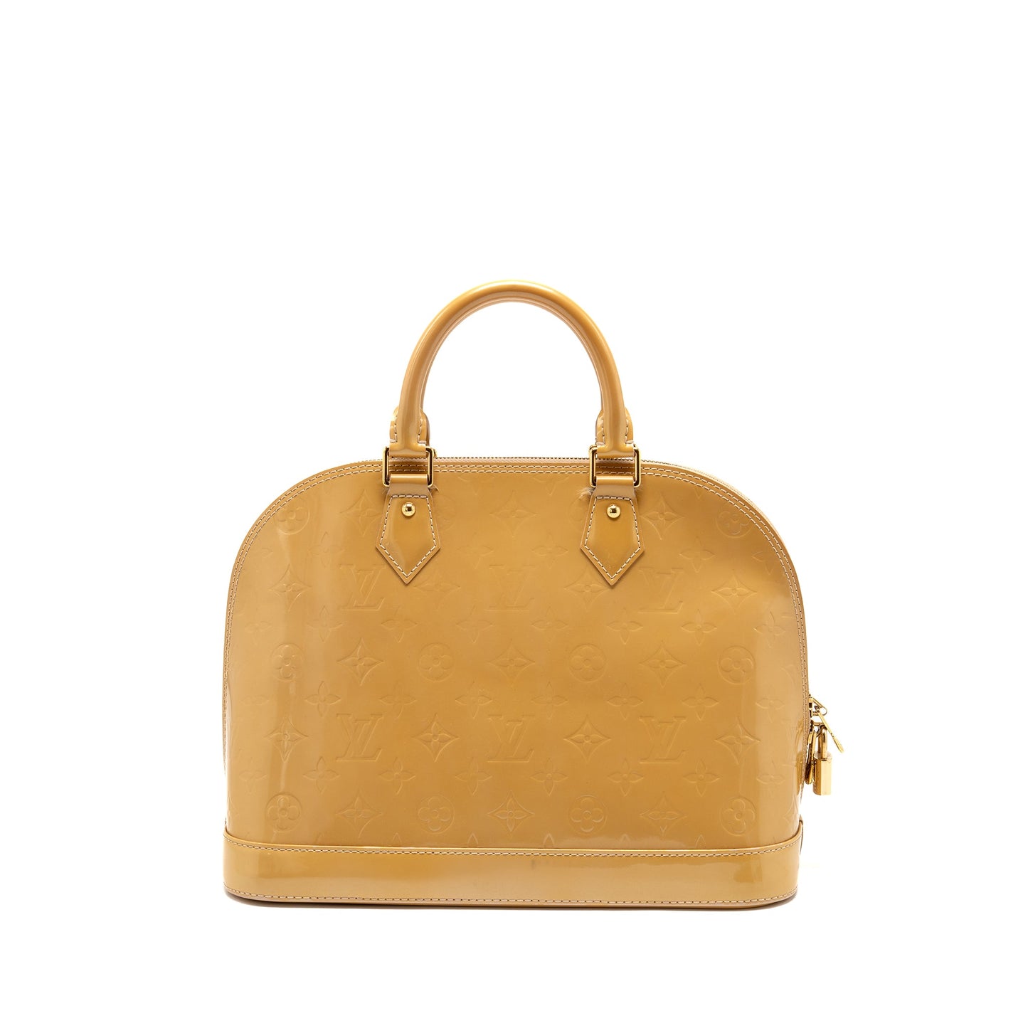 Louis Vuitton Alma Monogram Vernis Leather Rose Florentin