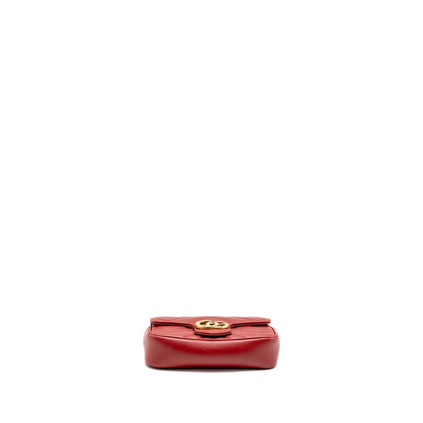 Gucci Marmont Mini Purse Calfskin Red Brushed