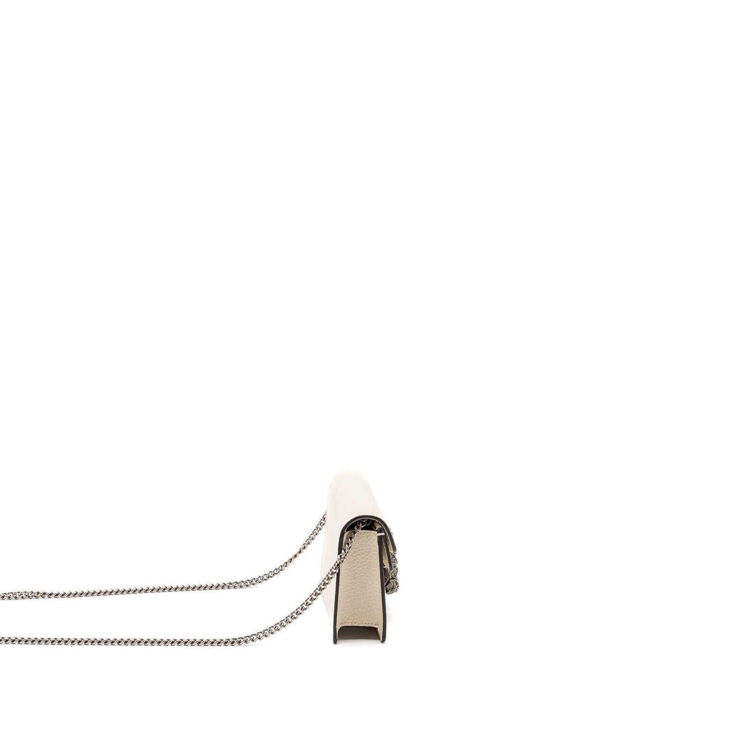 Gucci Super Mini Dionysus Calfskin White ruthenium