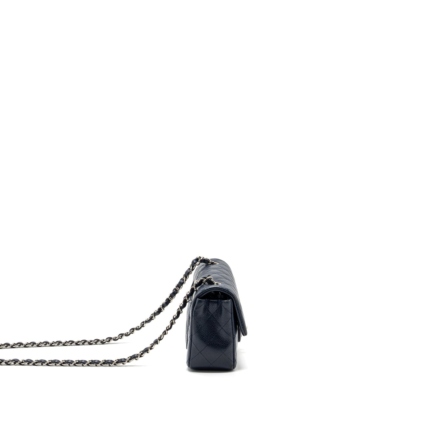 Chanel Classic Mini Rectangular Flap Bag Caviar Navy SHW