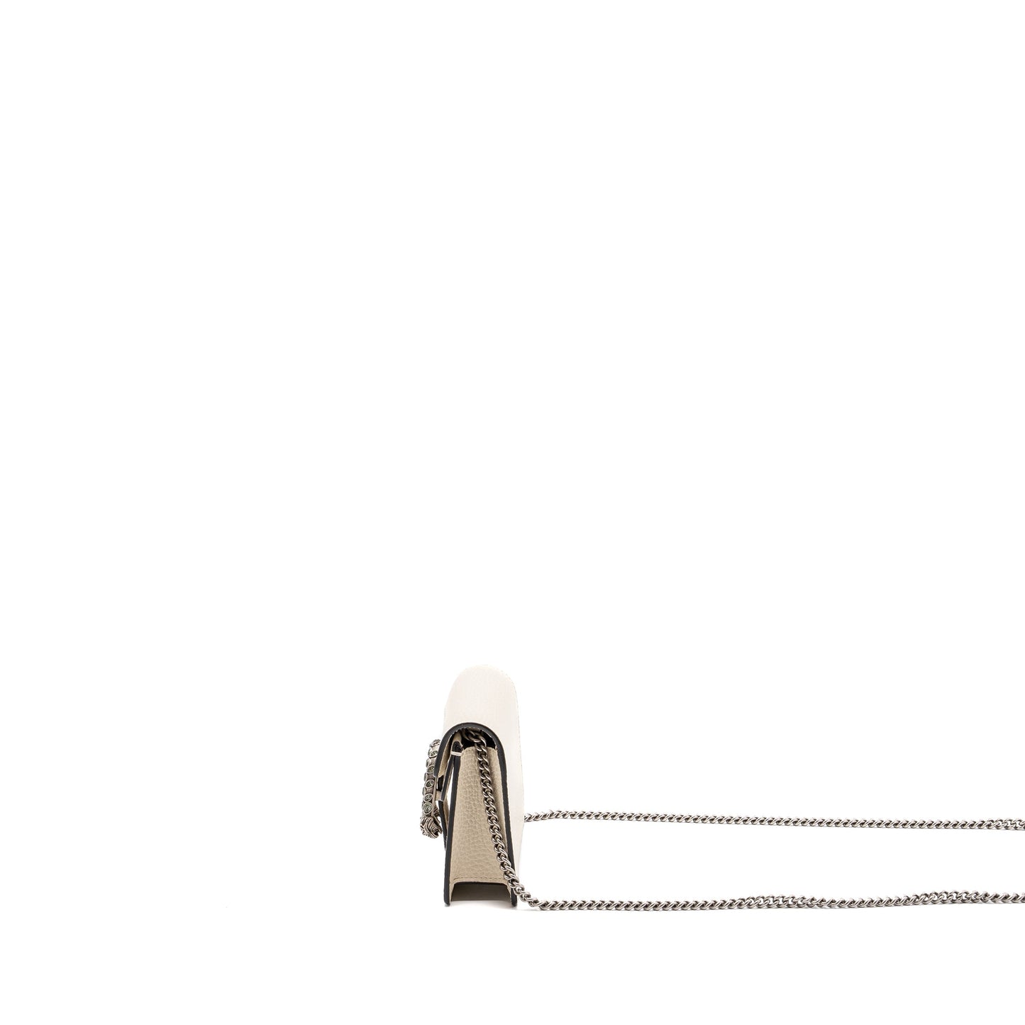Gucci Super Mini Dionysus Calfskin White ruthenium