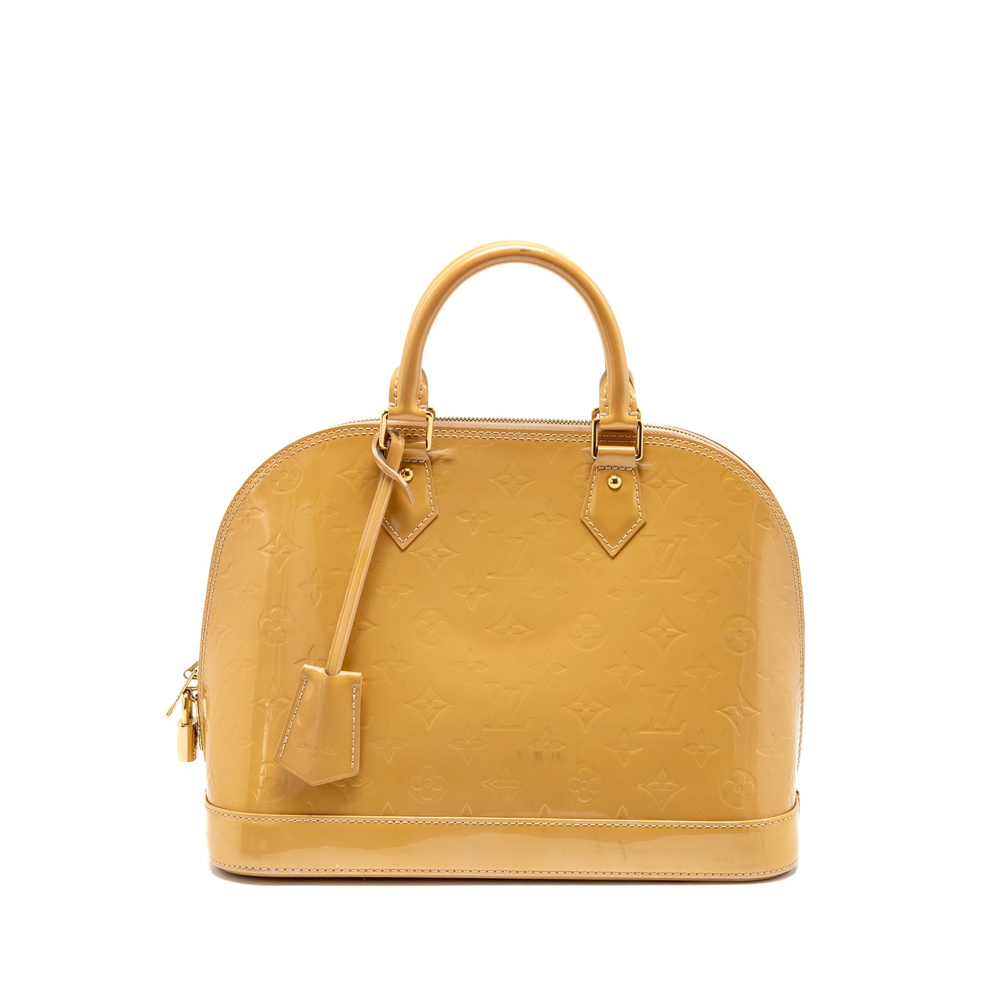 Louis Vuitton Alma Monogram Vernis Leather Rose Florentin
