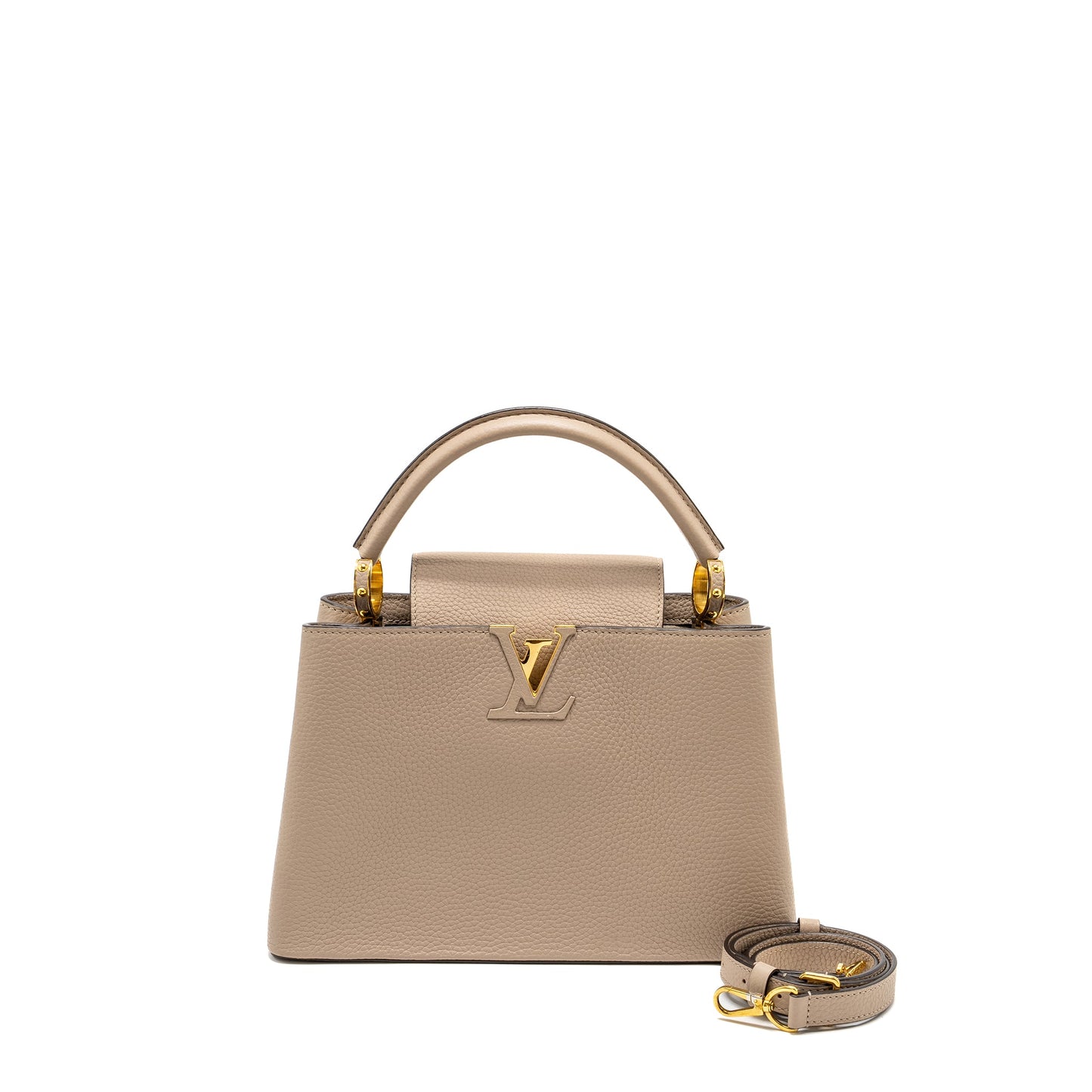 Louis Vuitton Capucines calfskin grey