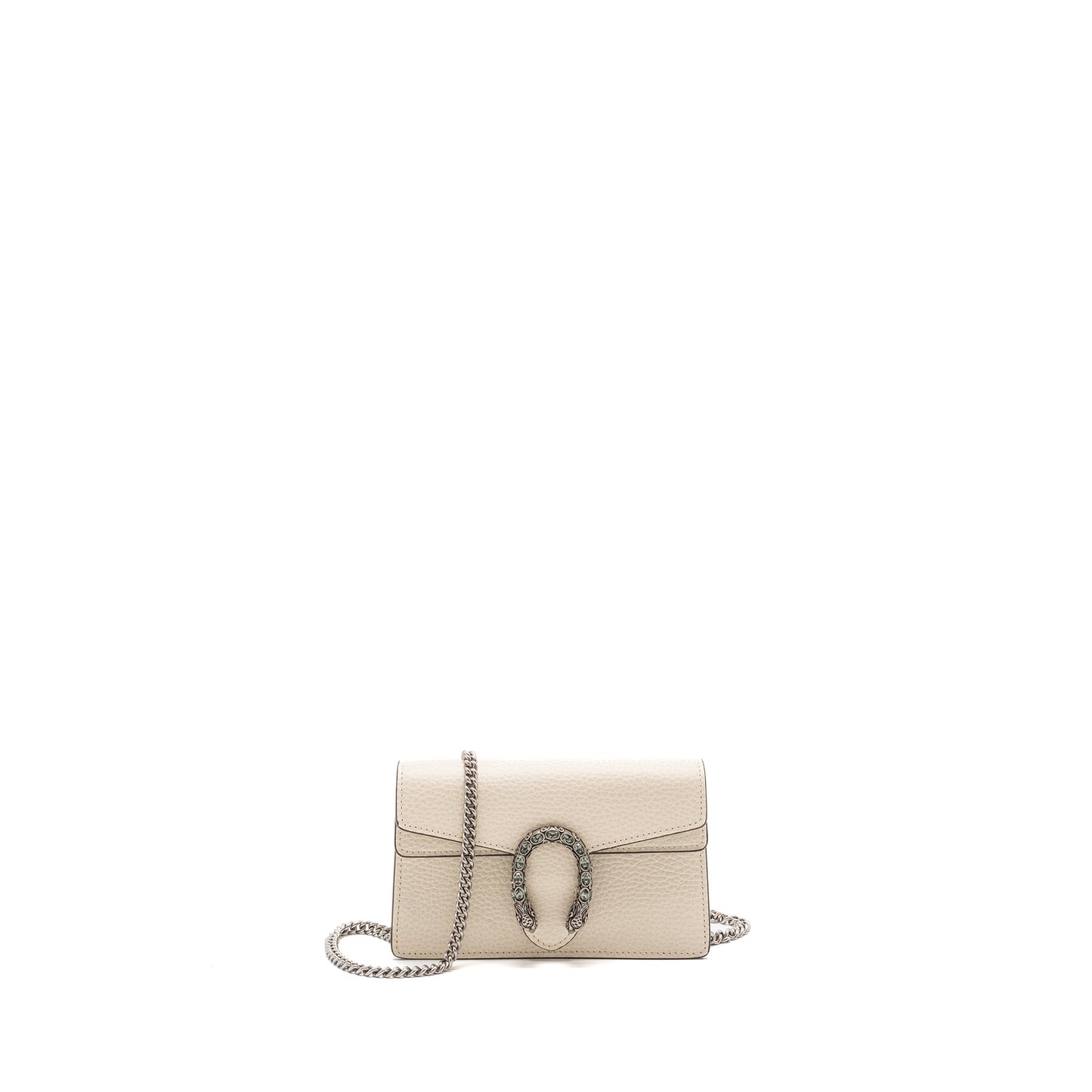 Gucci Super Mini Dionysus Calfskin White ruthenium