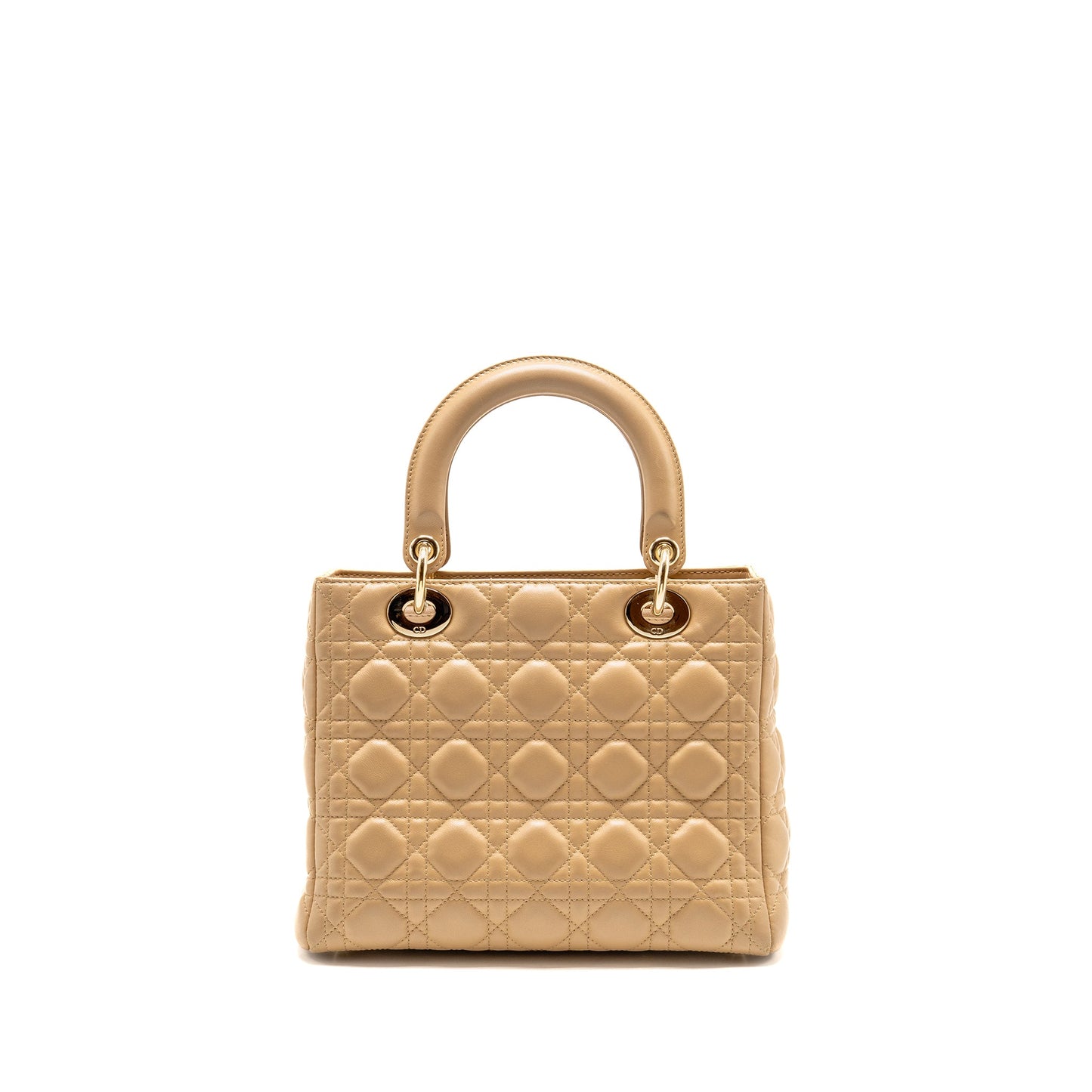 Dior Medium Lady dior lambskin beige