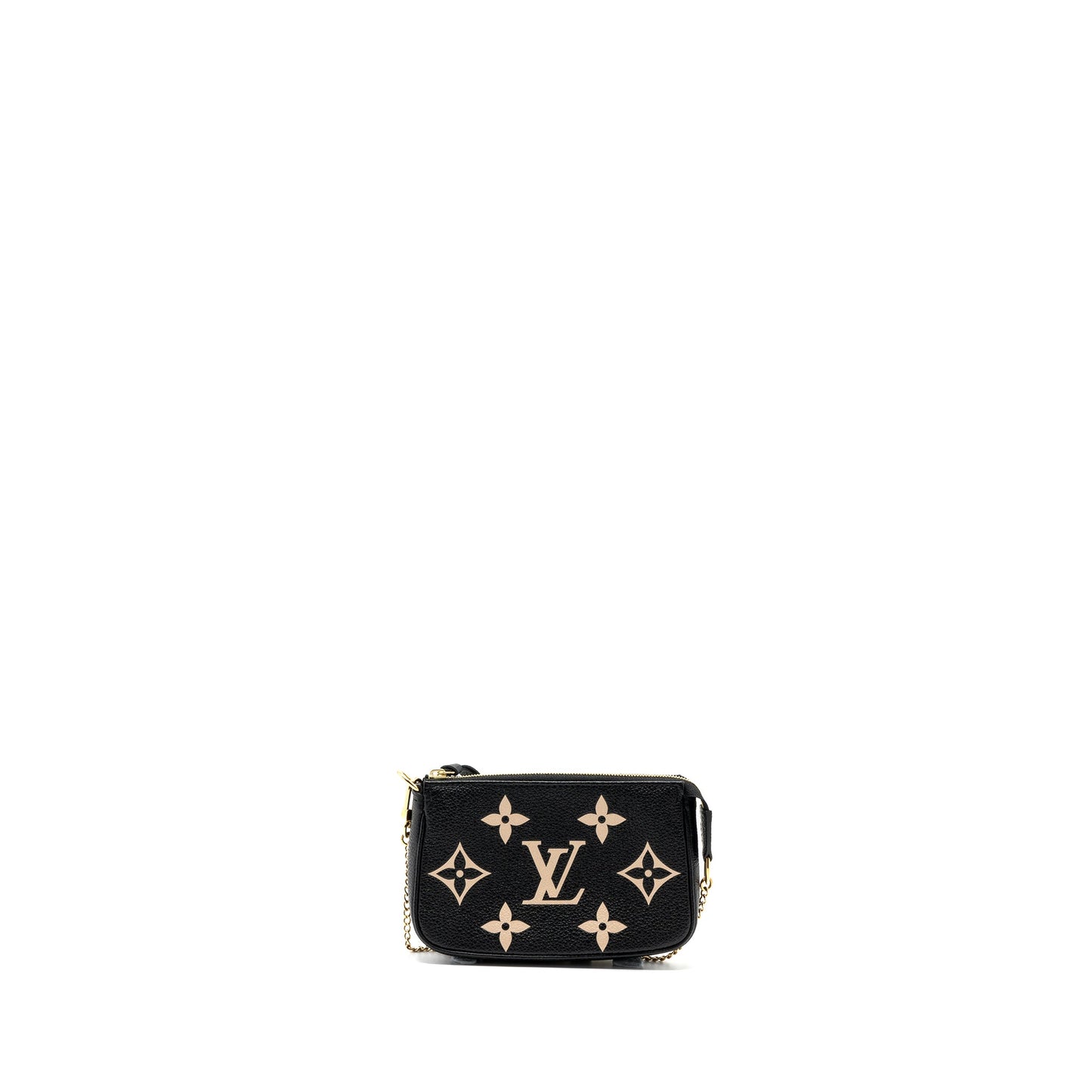 Louis Vuitton Mini Pochette Accessories Bicolour Monogram Empreinte Leather (new version)