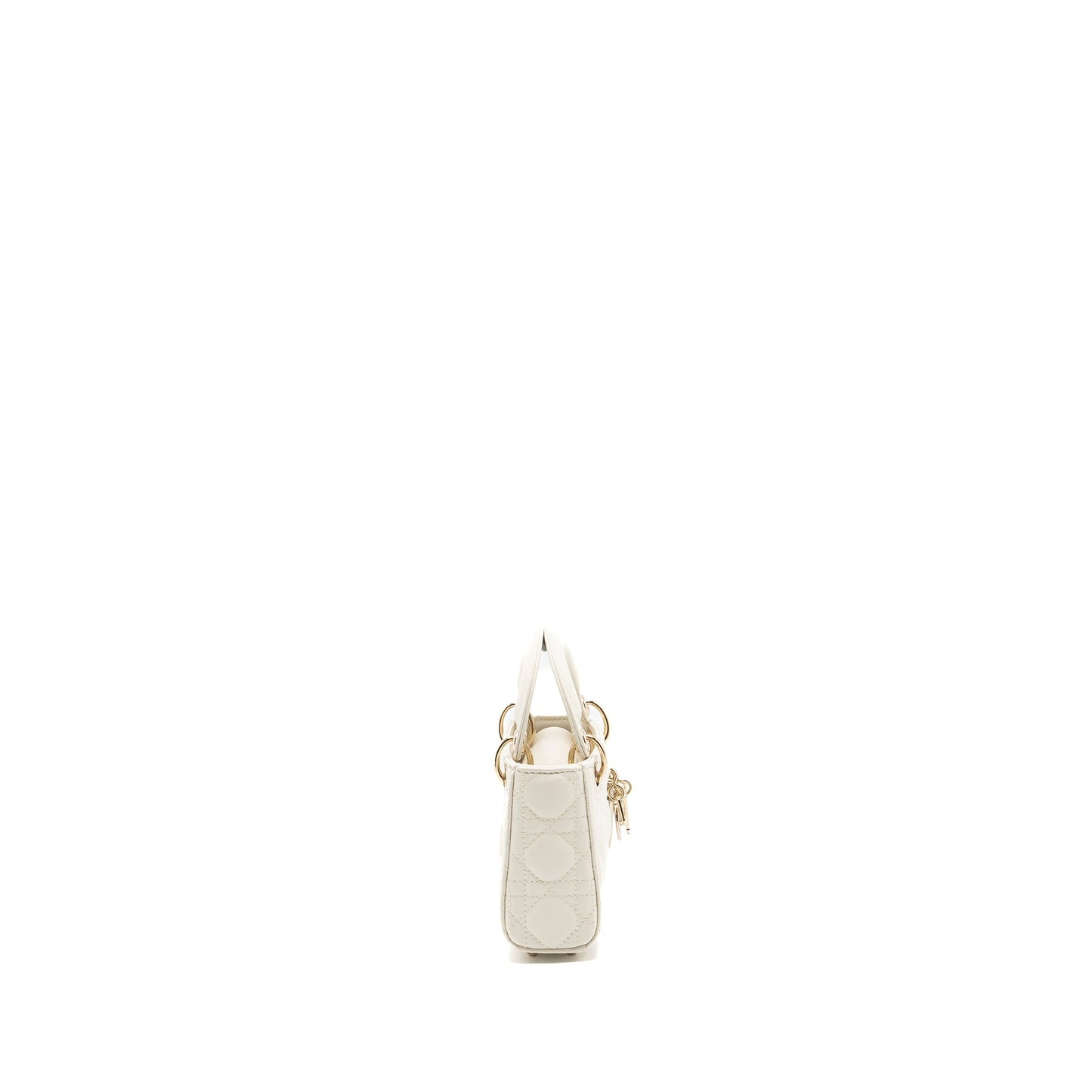 Dior micro lady dior Purse lambskin white
