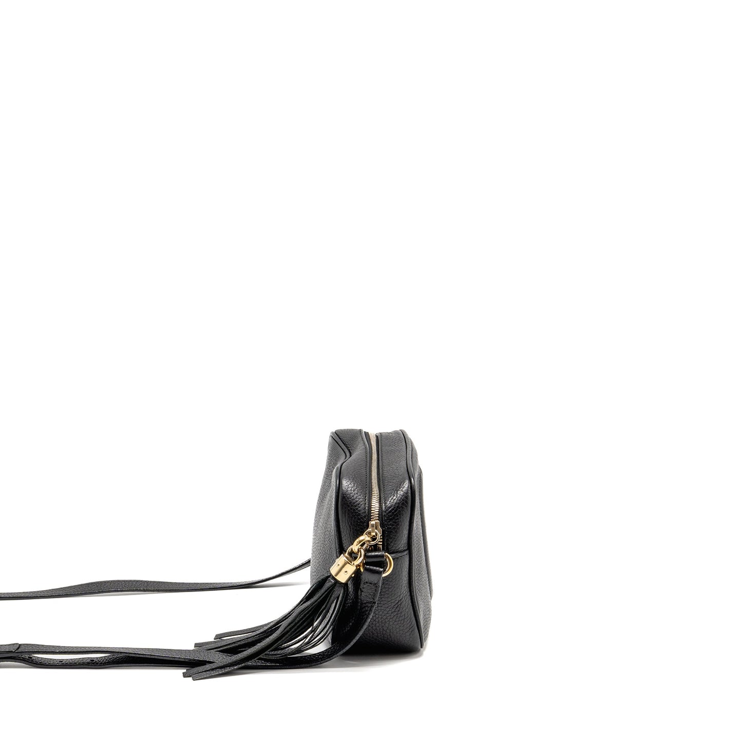 Gucci Soho Disco Camera Crossbody Purse Calfskin Black