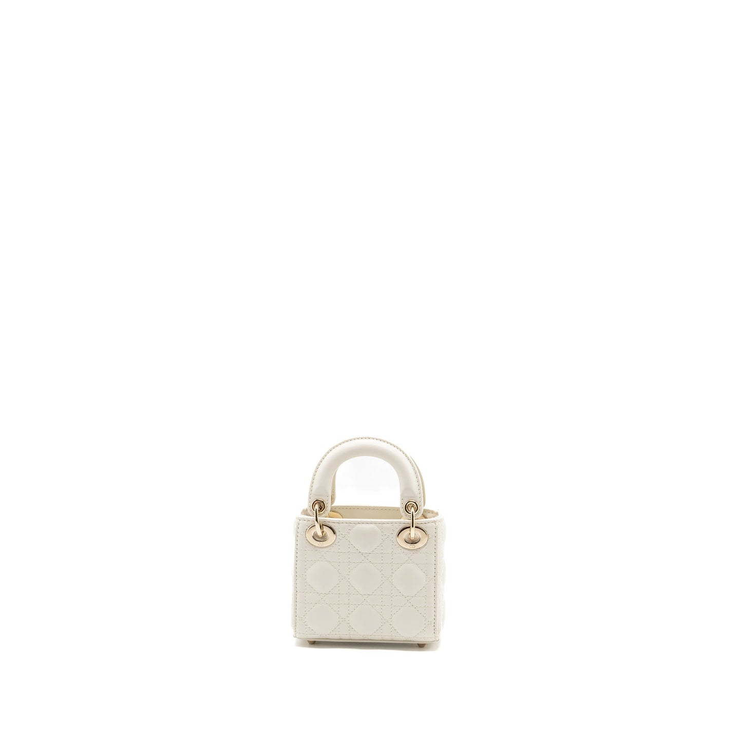 Dior micro lady dior Purse lambskin white