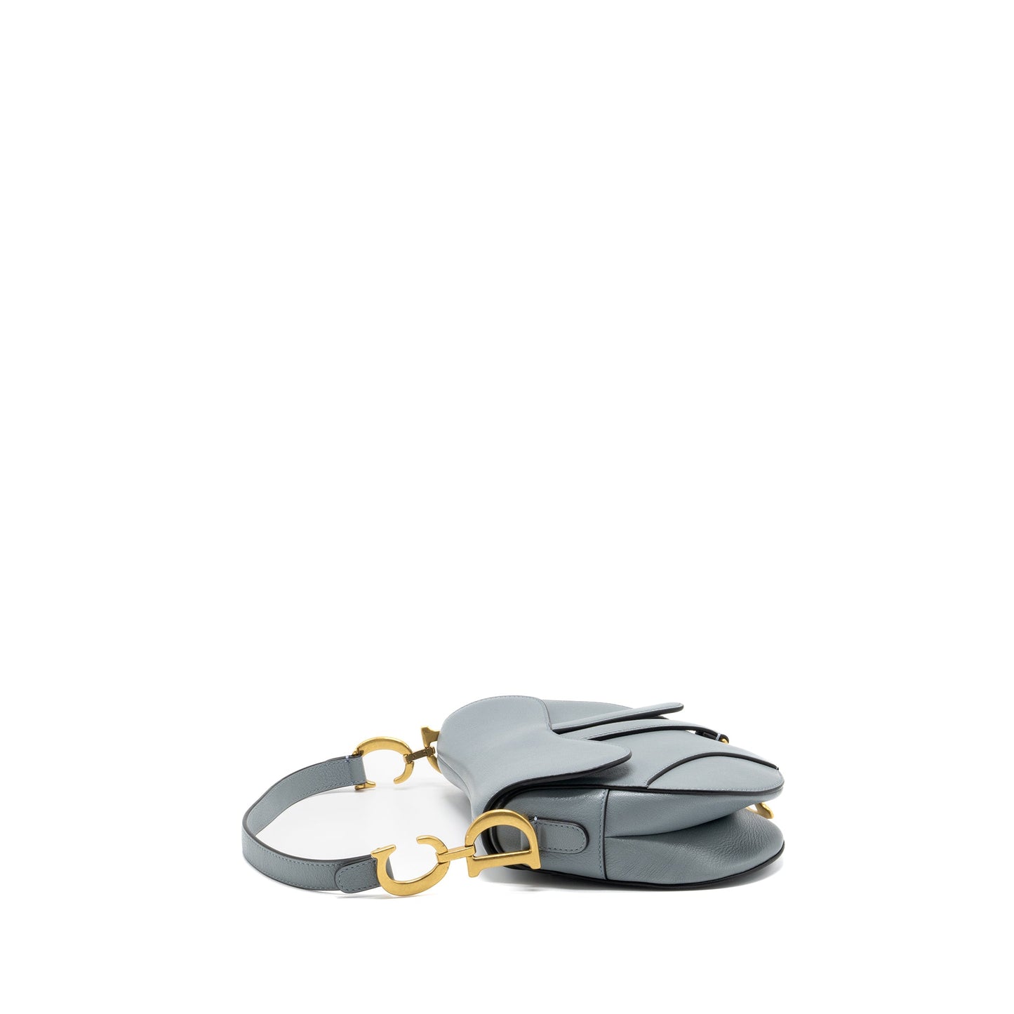 Dior Medium Saddle Purse Goatskin Light Blue