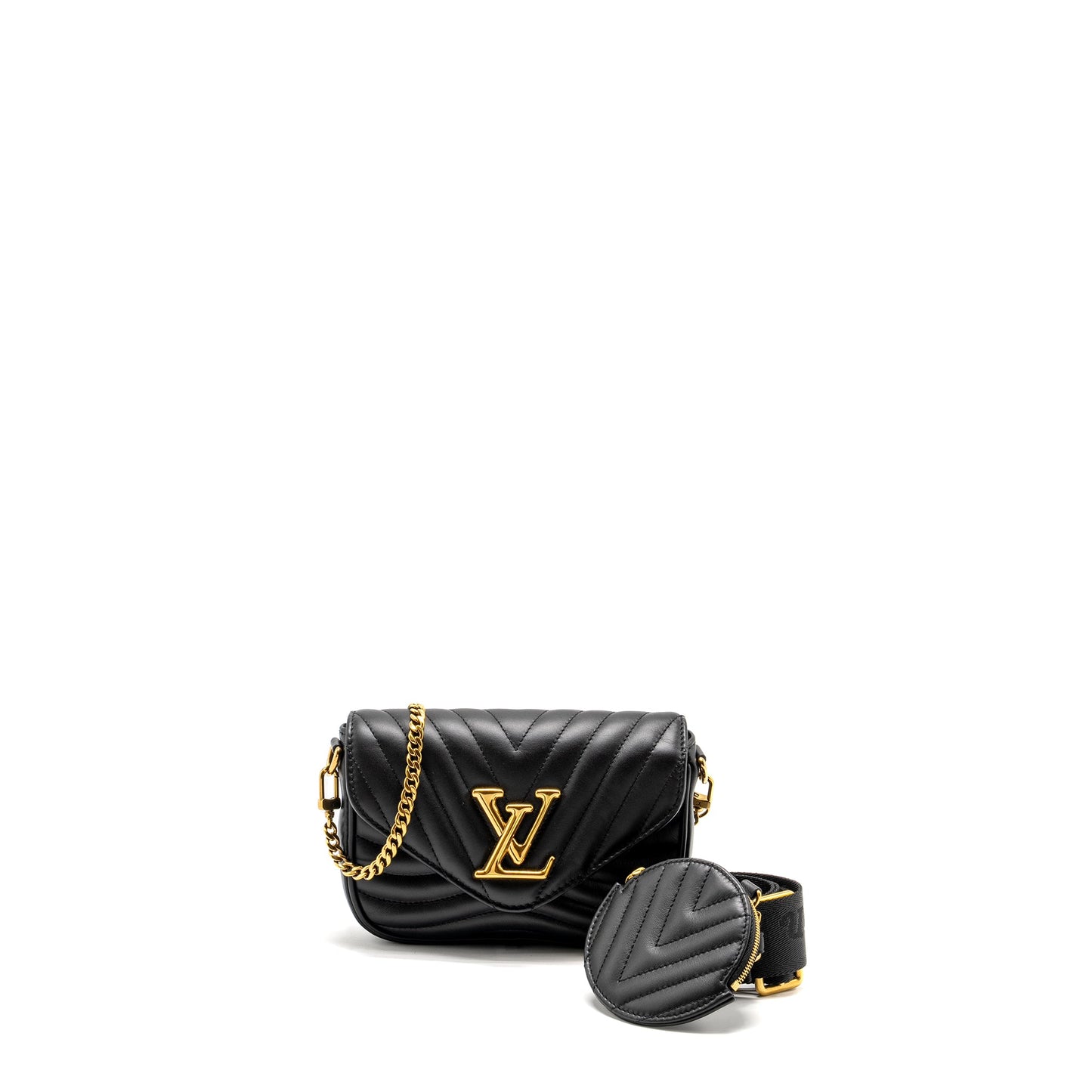 Louis Vuitton New Wave Multi Pochette Calfskin Black