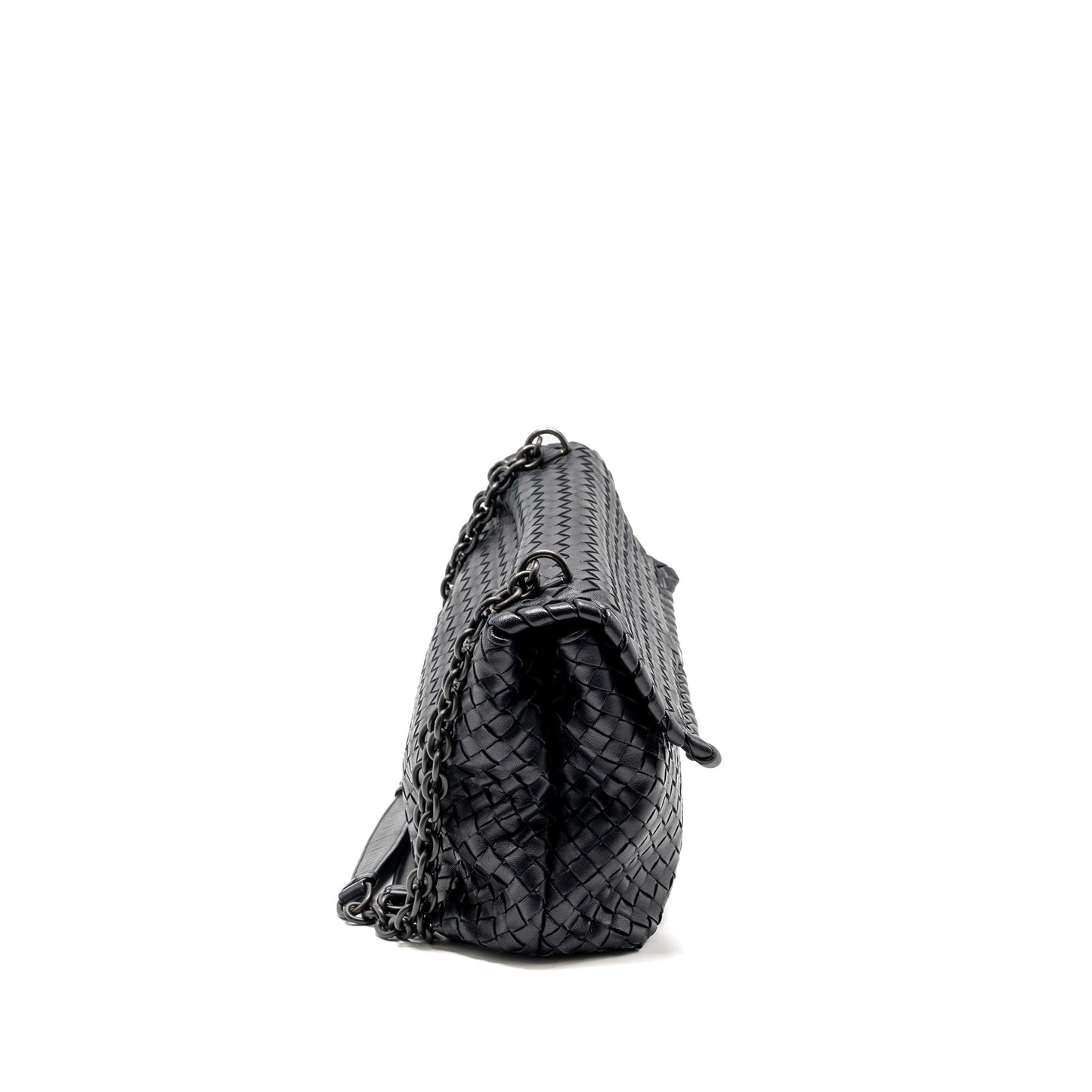 Bottega Veneta Olympia Purse Leather Black with Black Hardware