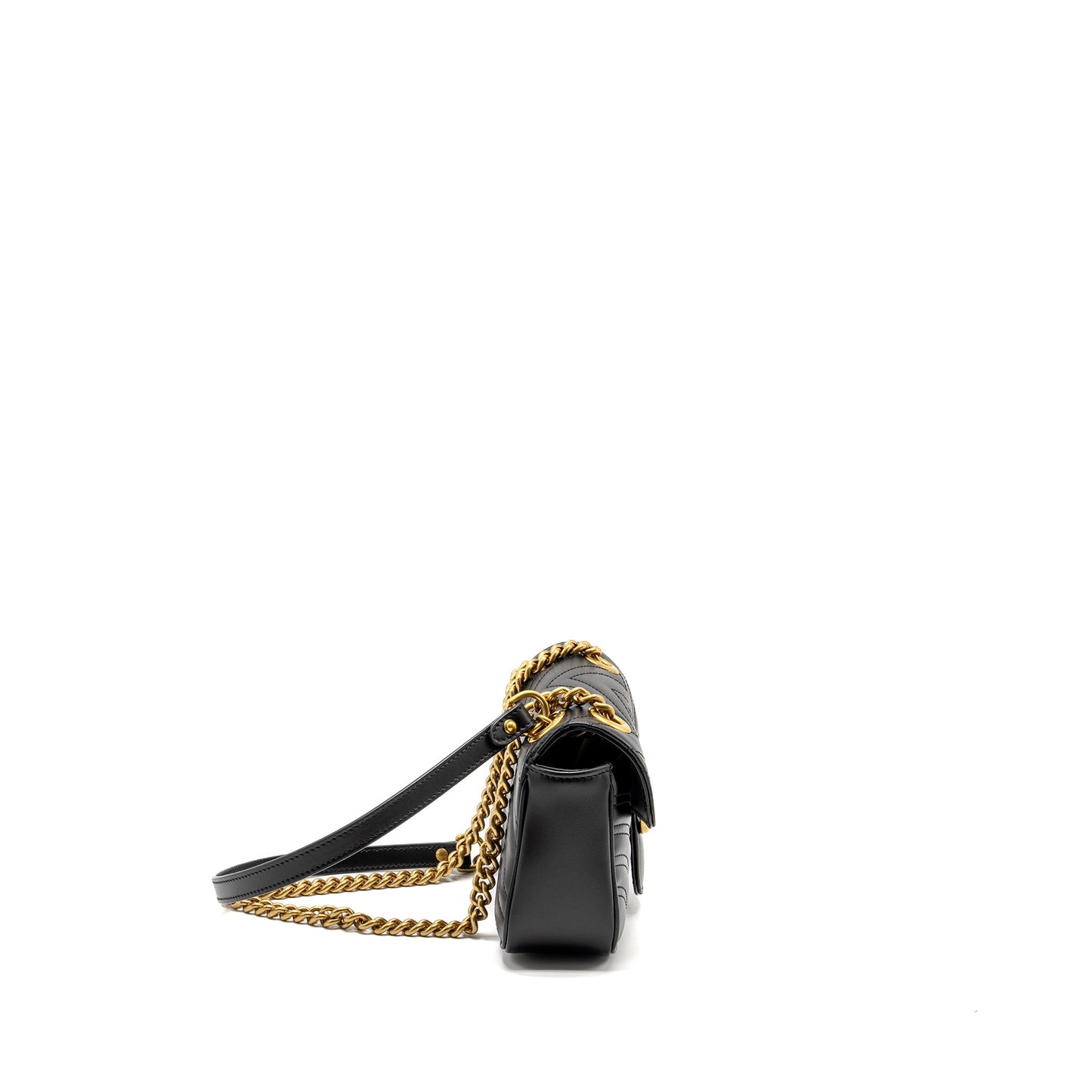 Gucci Mini Marmont Mini Purse Calfskin Black