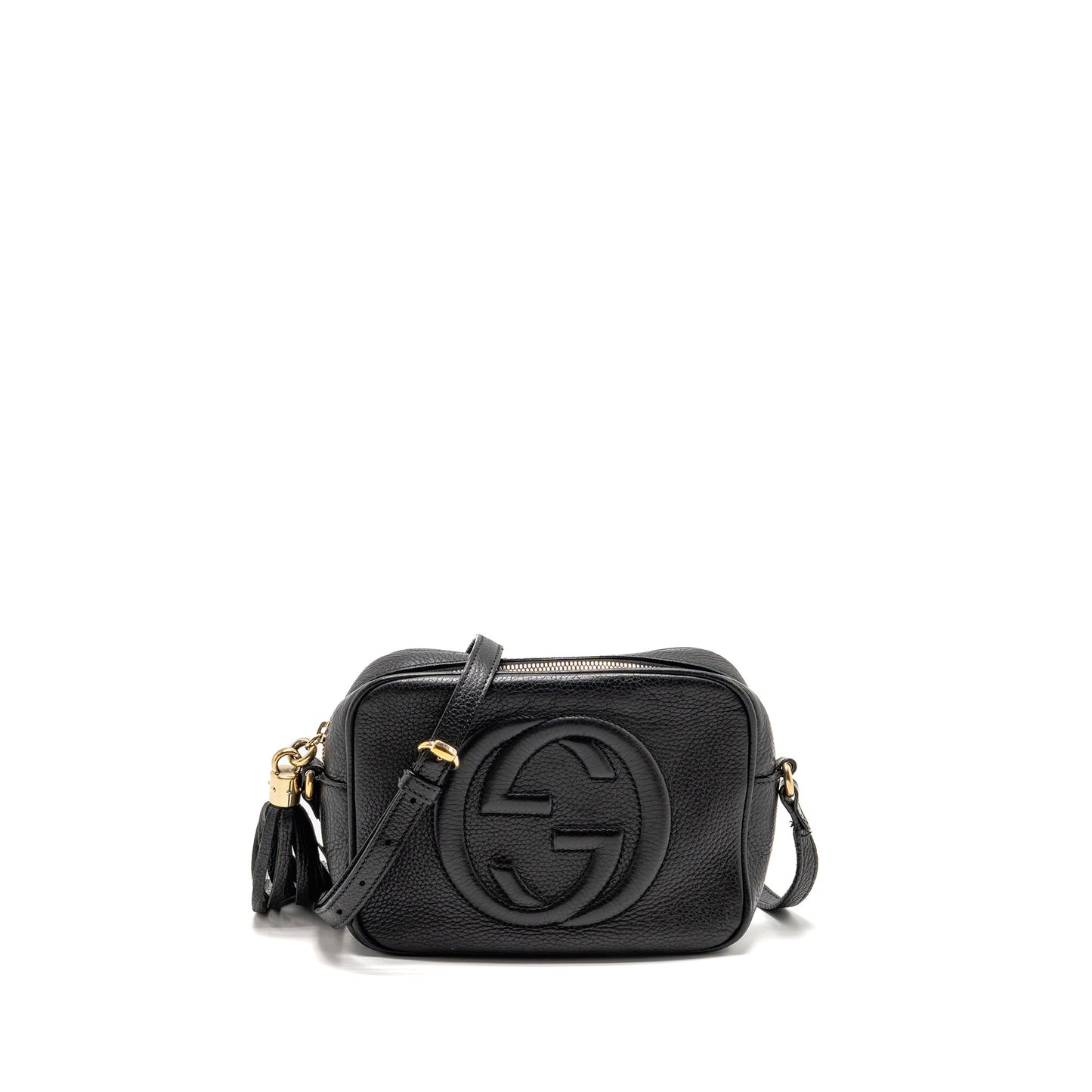 Gucci Soho Disco Camera Crossbody Purse Calfskin Black
