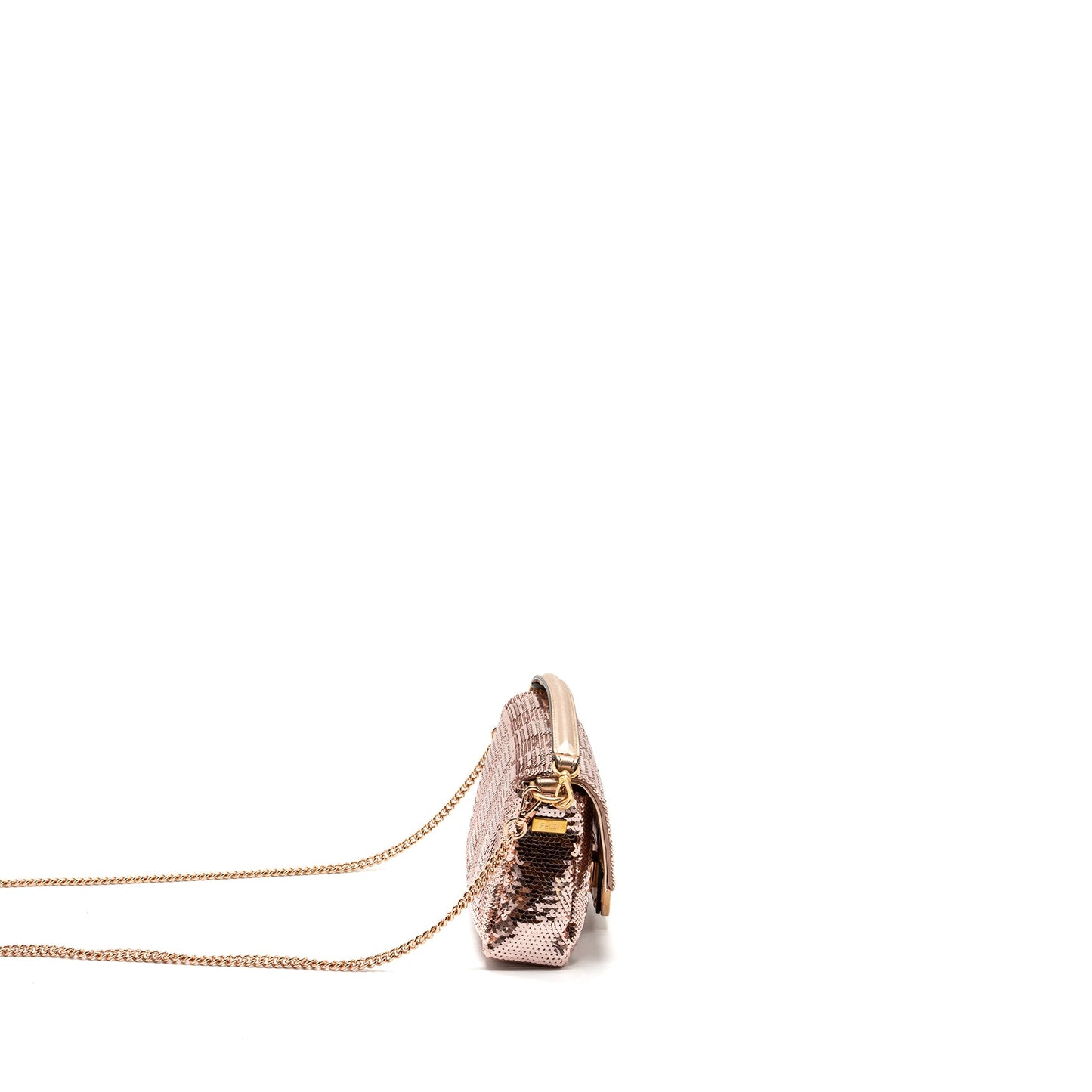 Fendi Mini Baguette Paulette Rose Gold