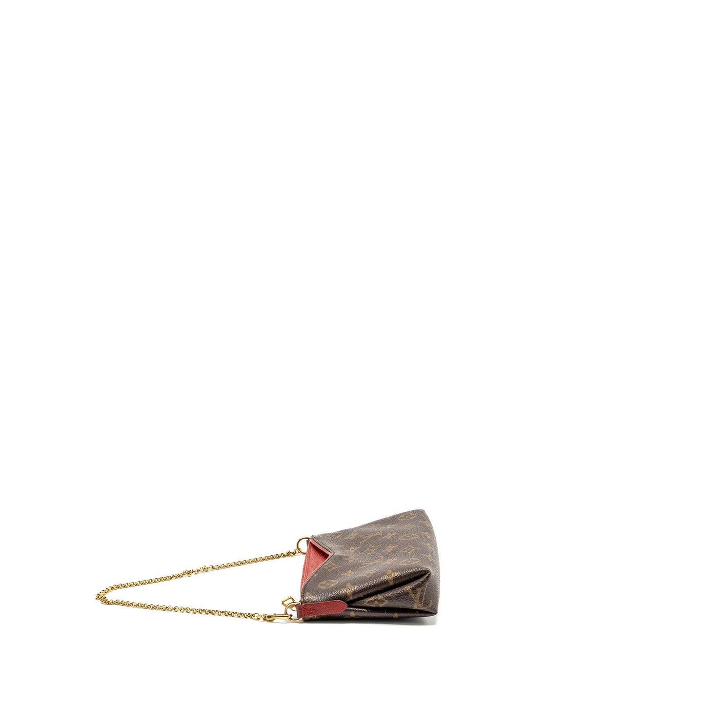 Louis Vuitton Pallas Clutch Monogram 2 Way Mini Purse Monogram Canvas/Leather Cerise